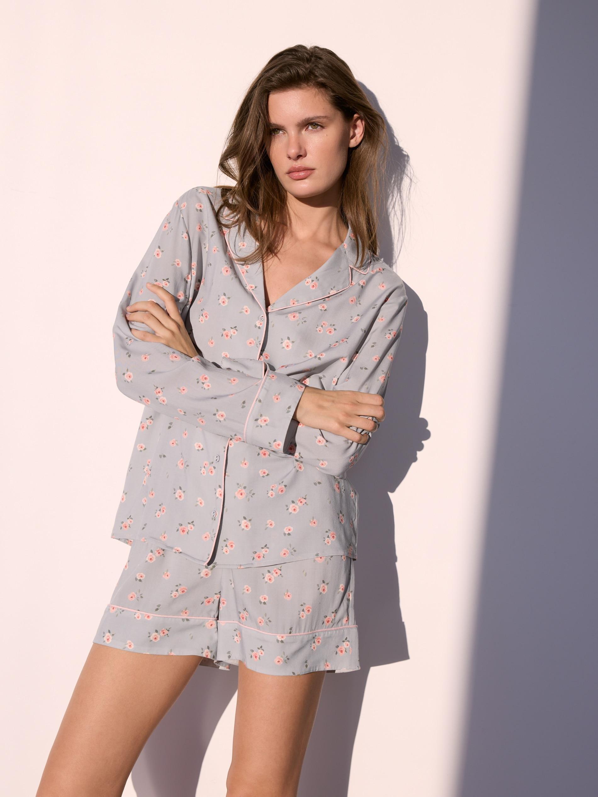 LADIES` PYJAM A PALE GREEN, Green, medium