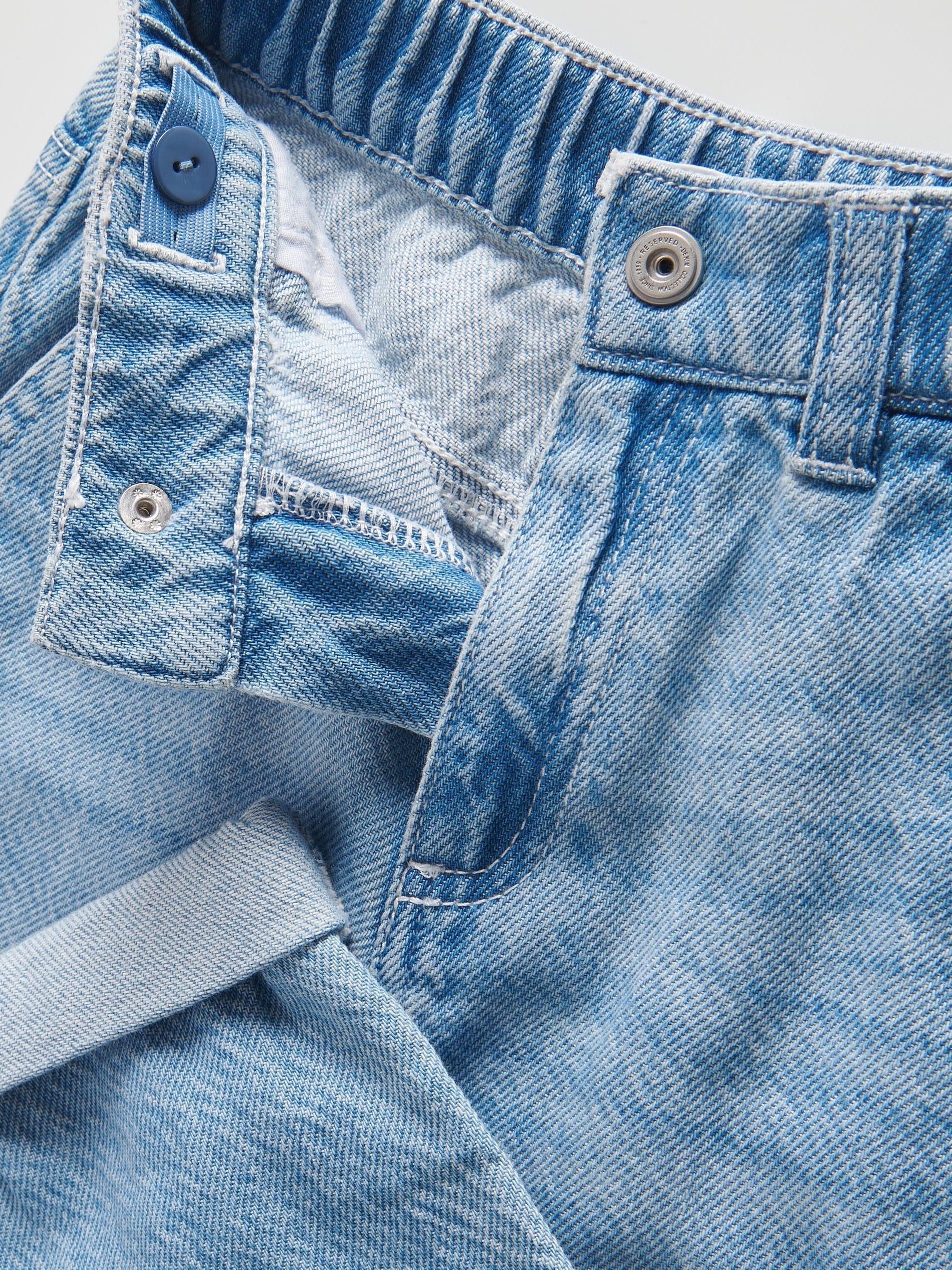 Blue Wide Leg Jeans, , large image number 4