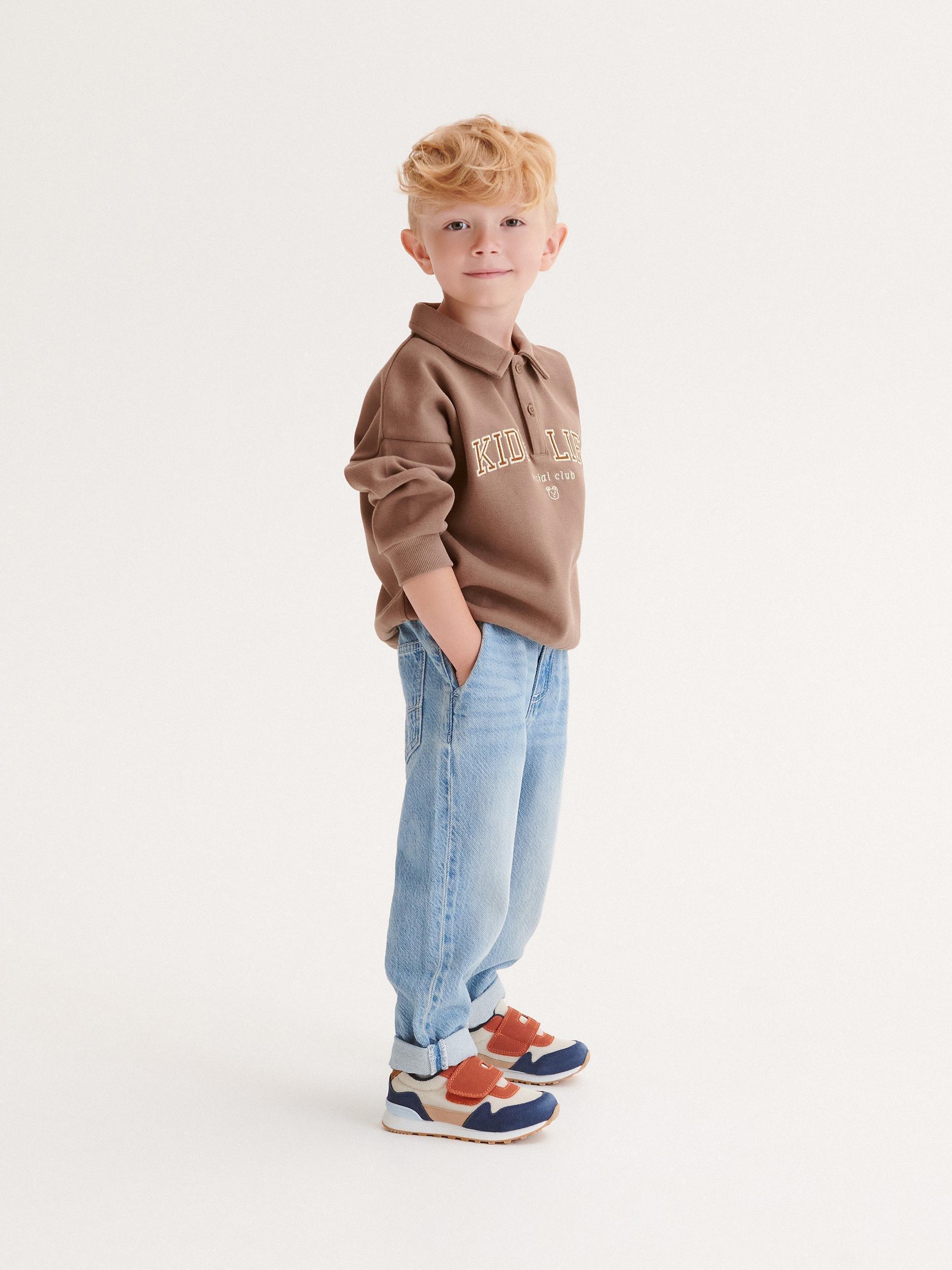 Blue Wide Leg Jeans, , large image number 5