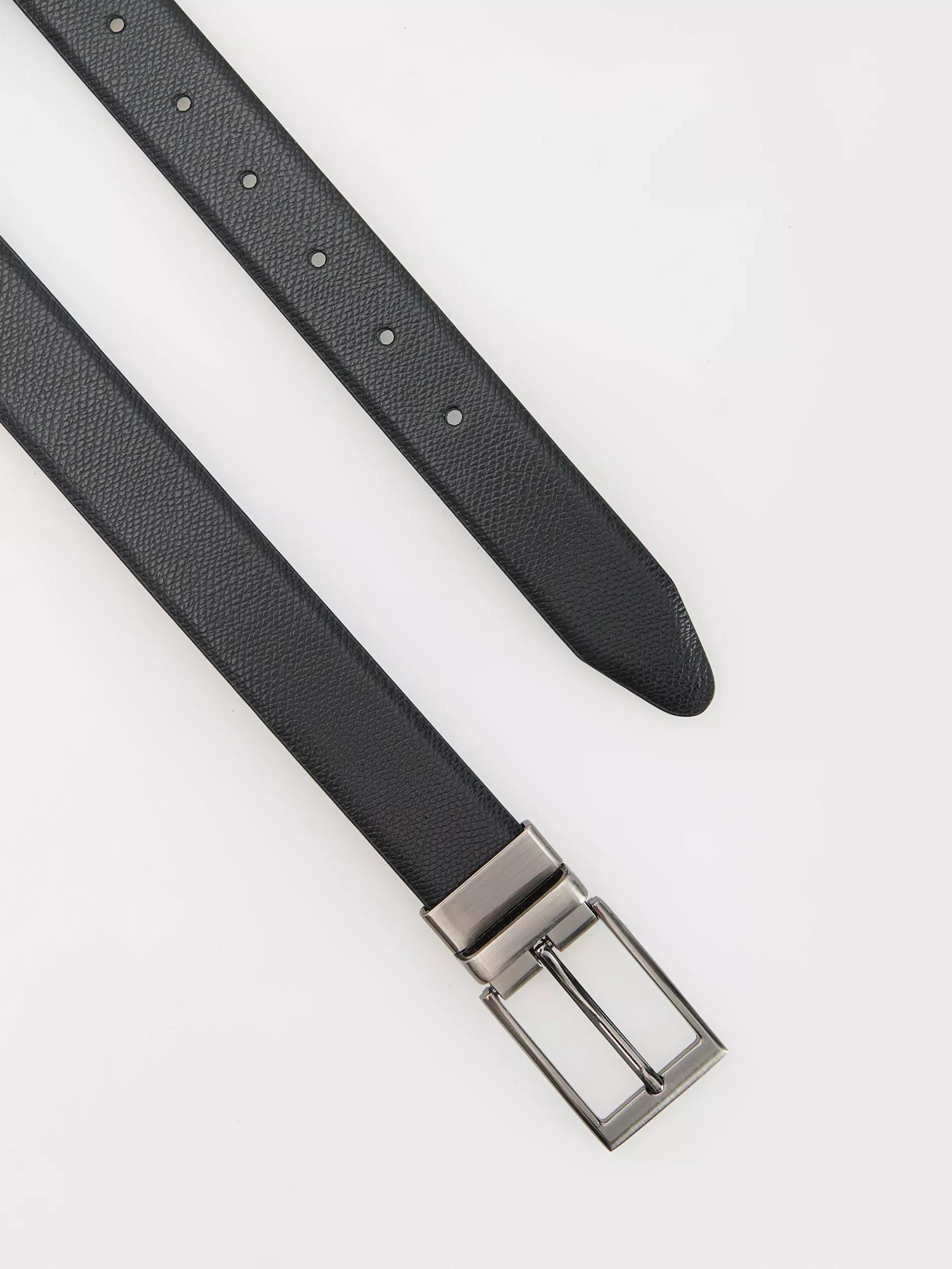 Black Combined Materials Belt, , large image number 1
