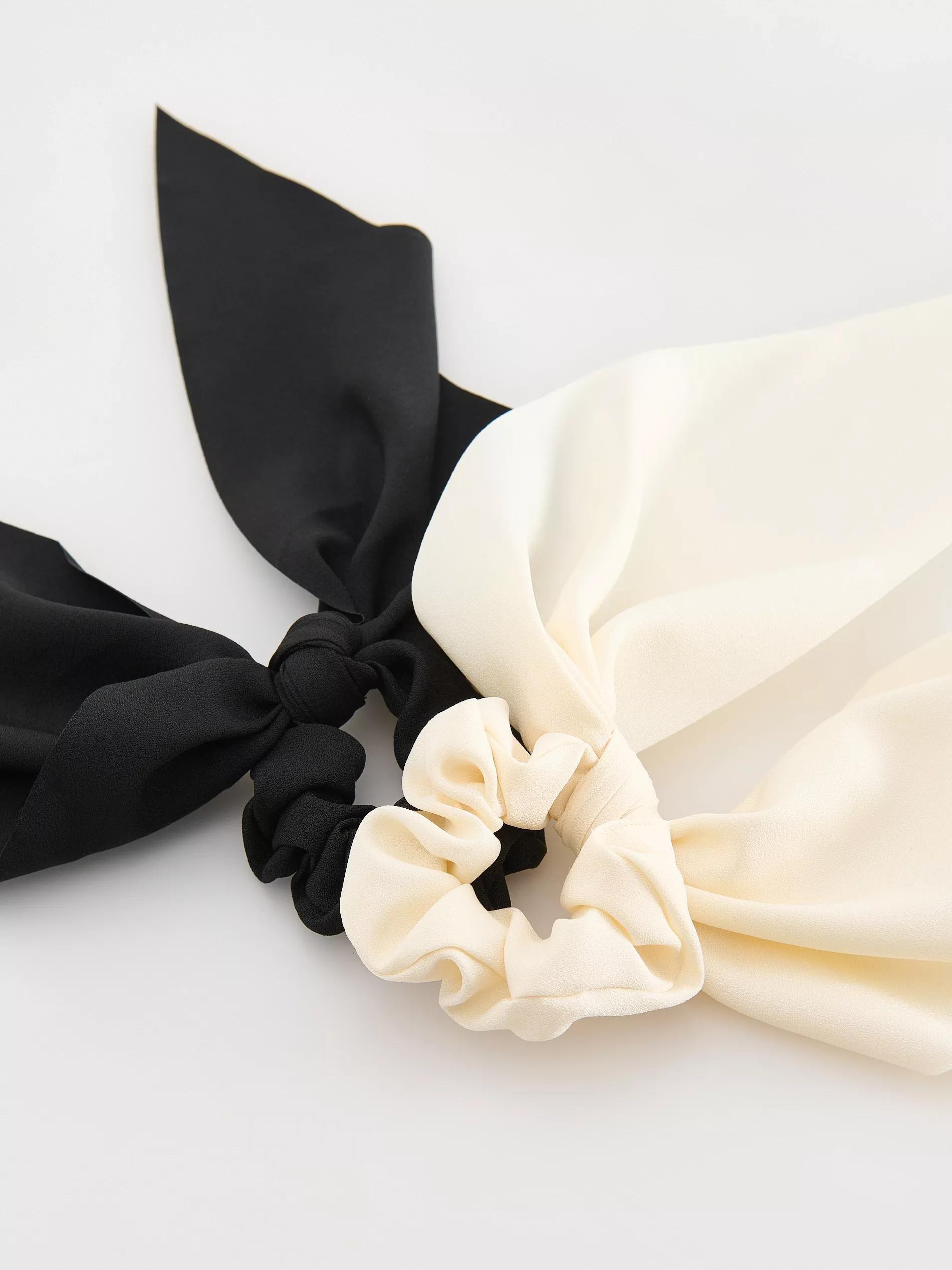 Multicolour Set Of 2 Hair Elastics, Multicolor, large image number 1