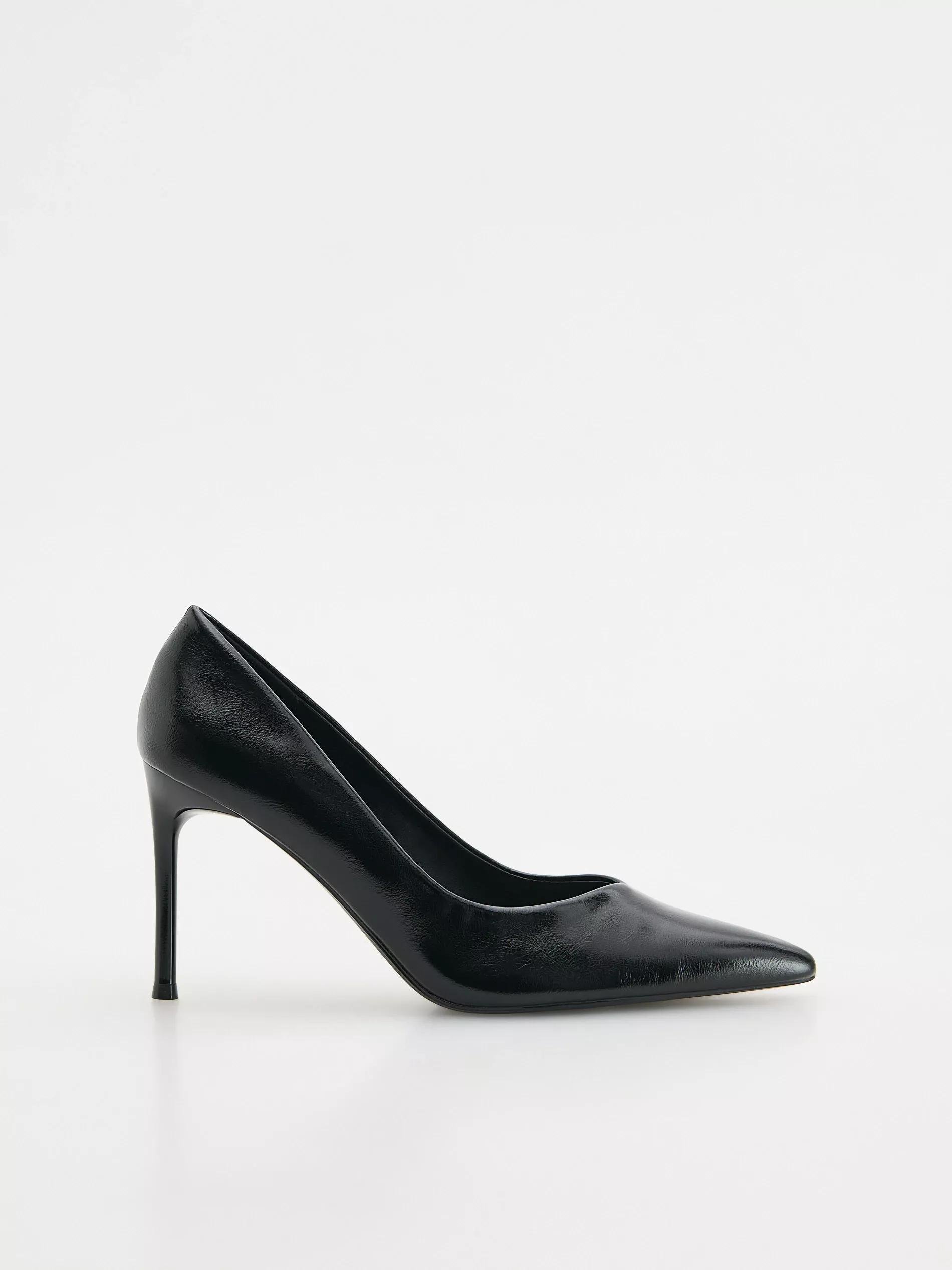 Black High-Heeled Shoes, , large image number 0