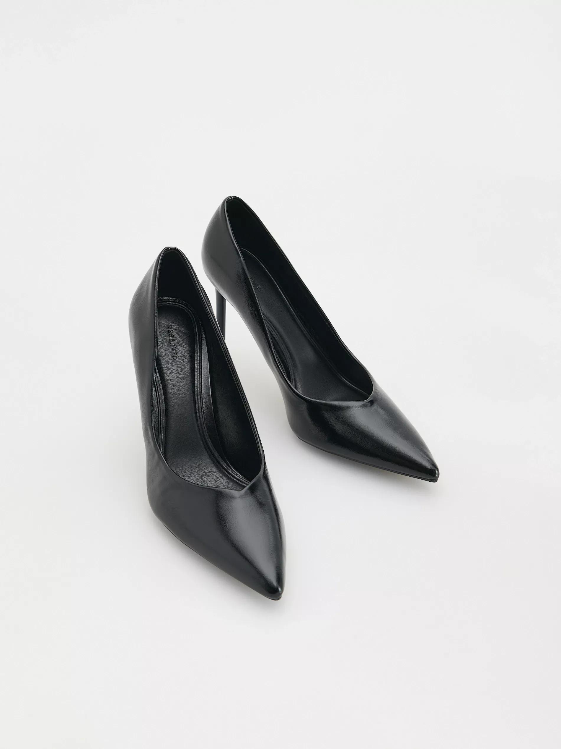 Black High-Heeled Shoes, , large image number 1