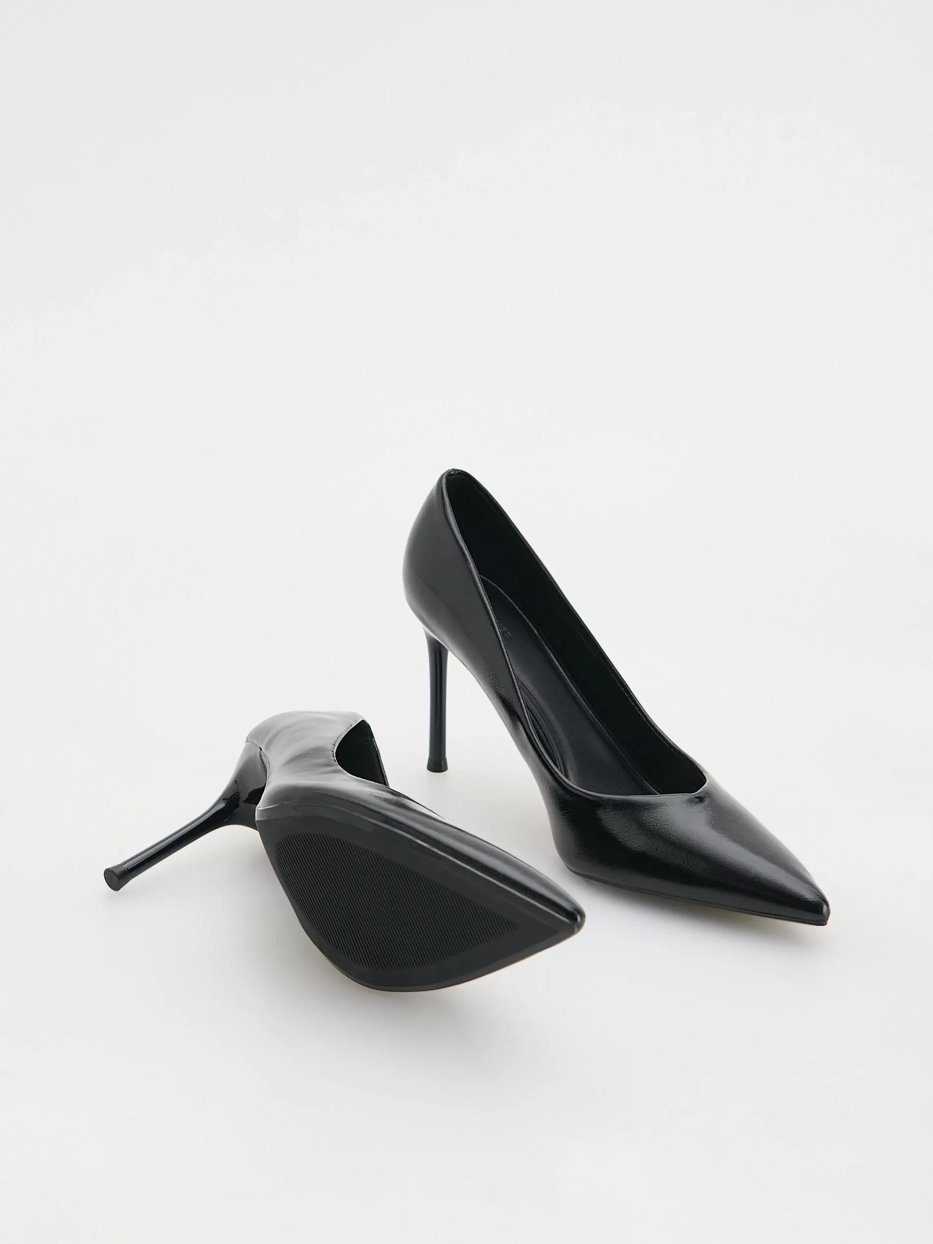 Black High-Heeled Shoes, , large image number 2