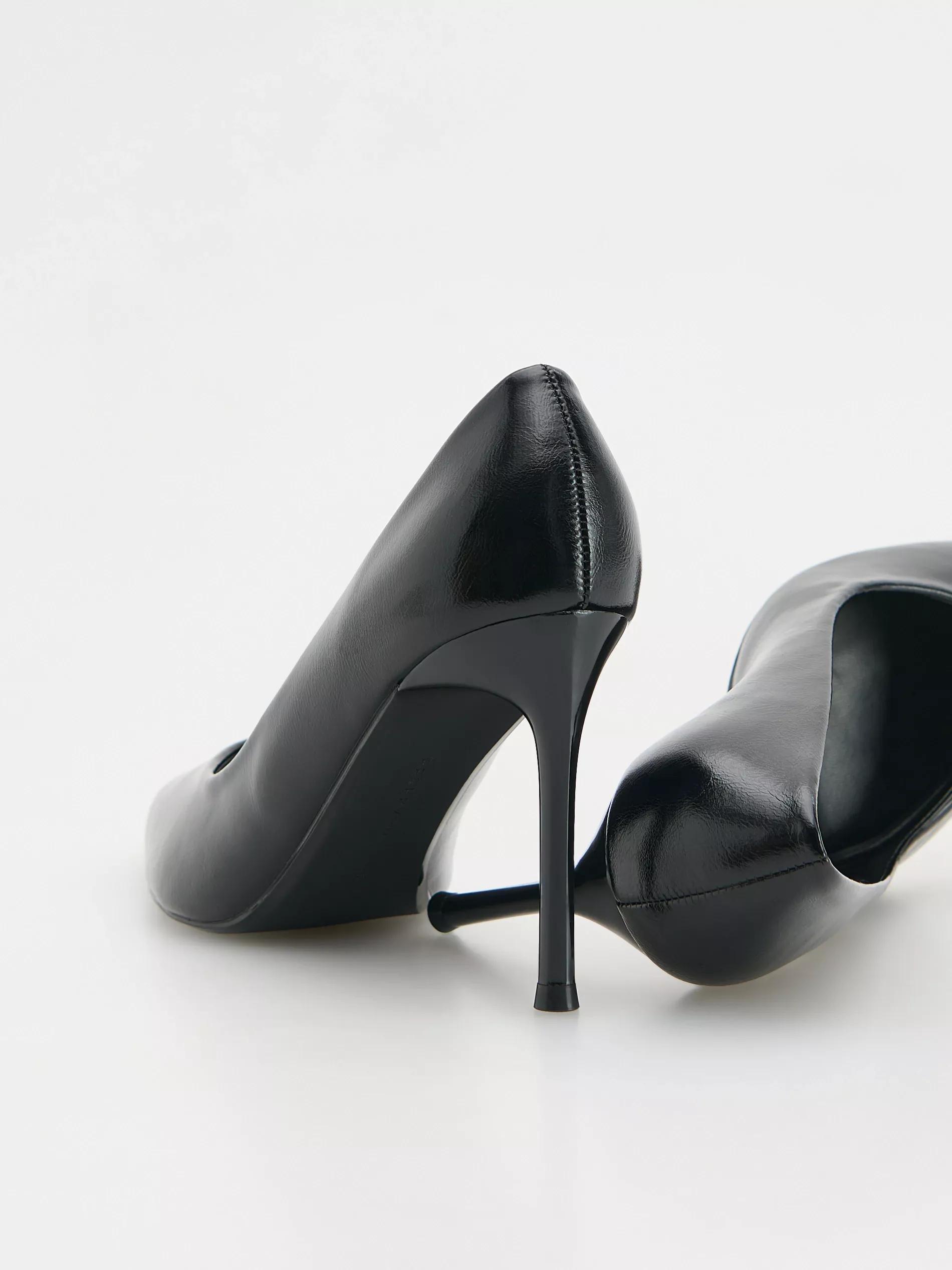 Black High-Heeled Shoes, , large image number 3