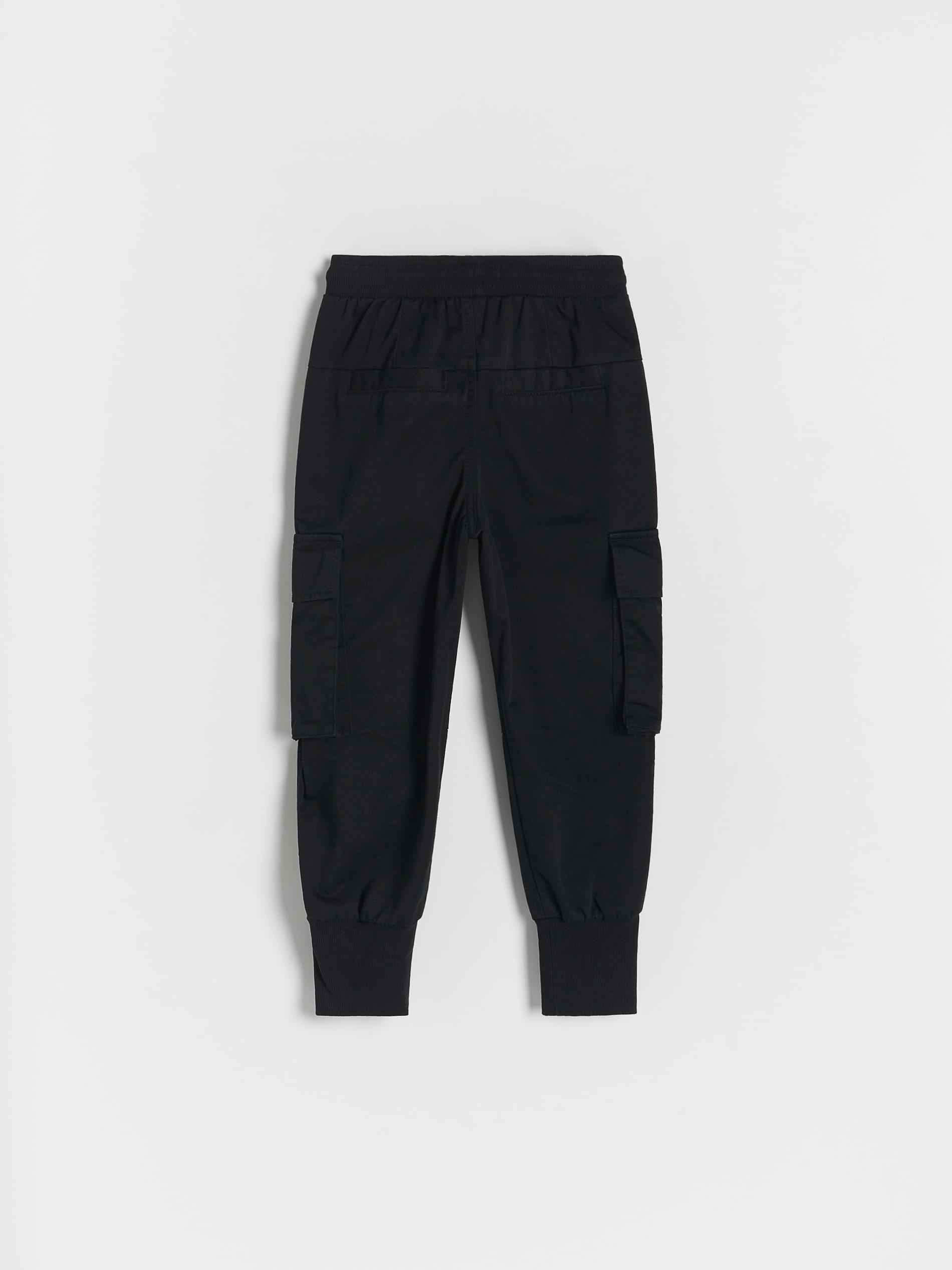 Black Fabric Cargo Joggers, Kids Boys, , large image number 4
