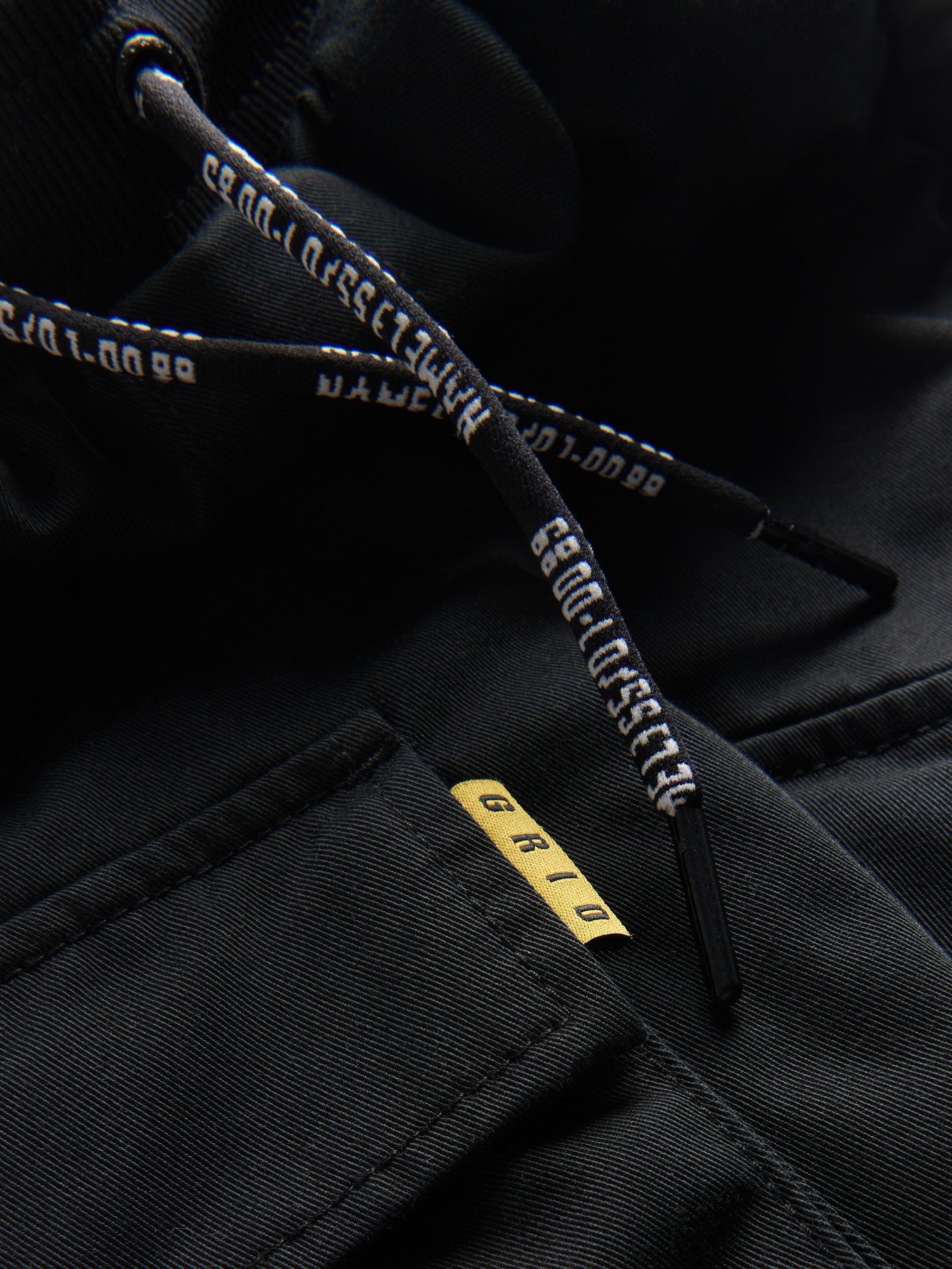 Black Fabric Cargo Joggers, Kids Boys, , large image number 5