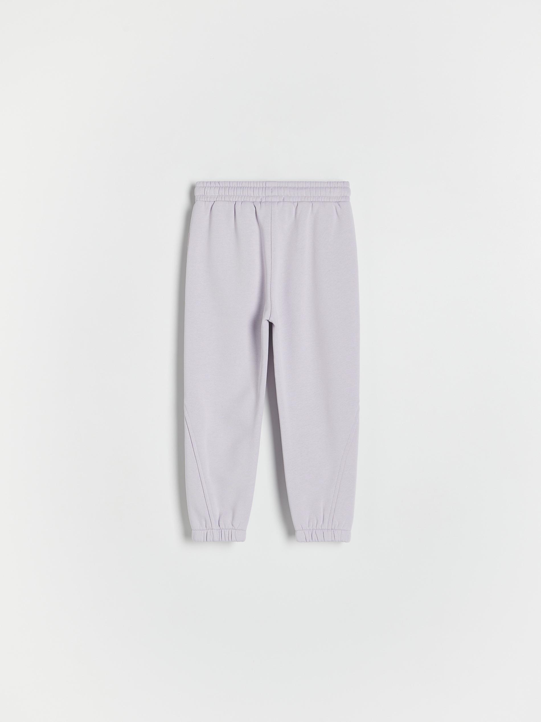 Purple Elastic Waist Joggers, kids girls, , large image number 3