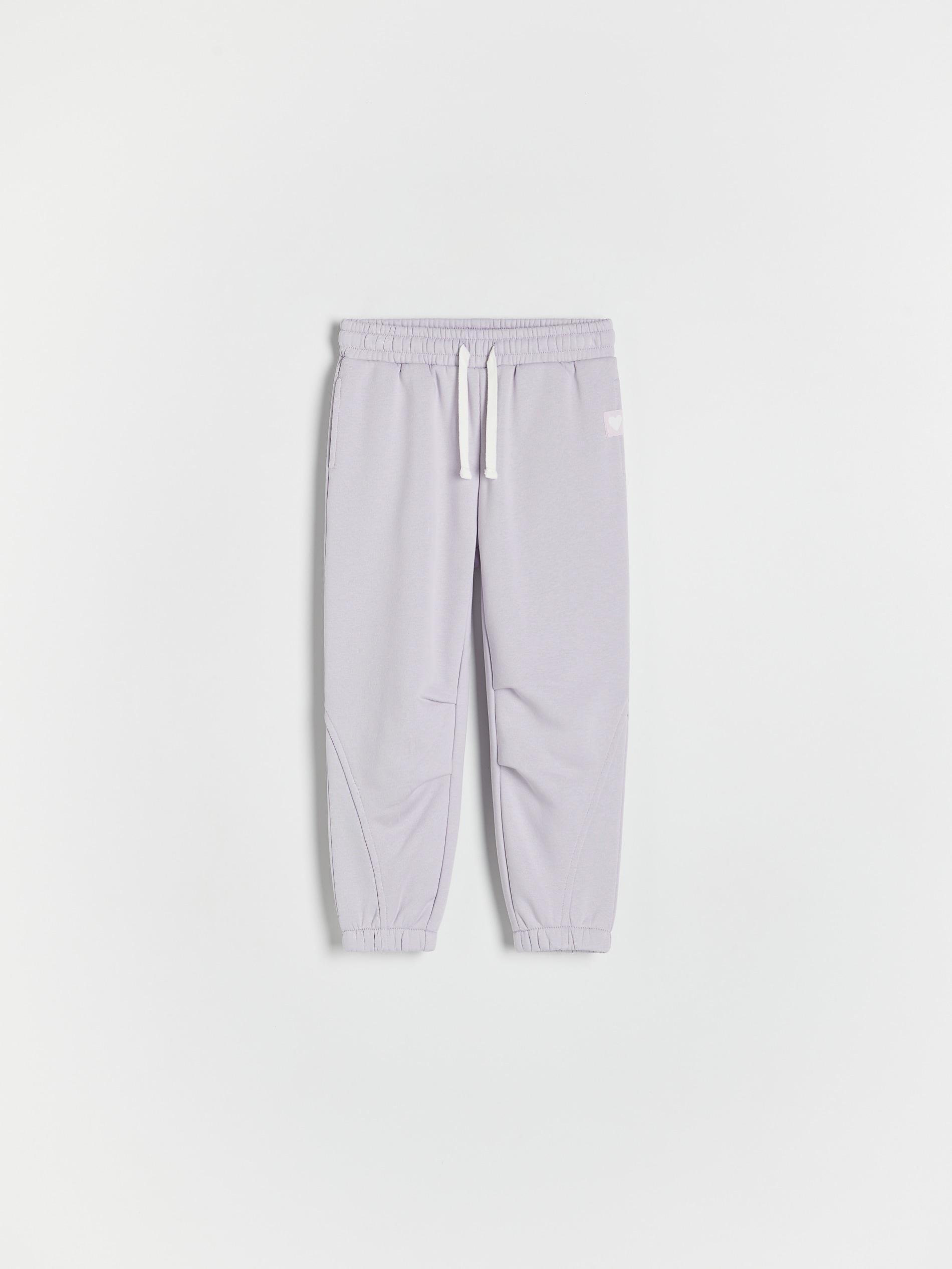 Purple Elastic Waist Joggers, kids girls, , large image number 6