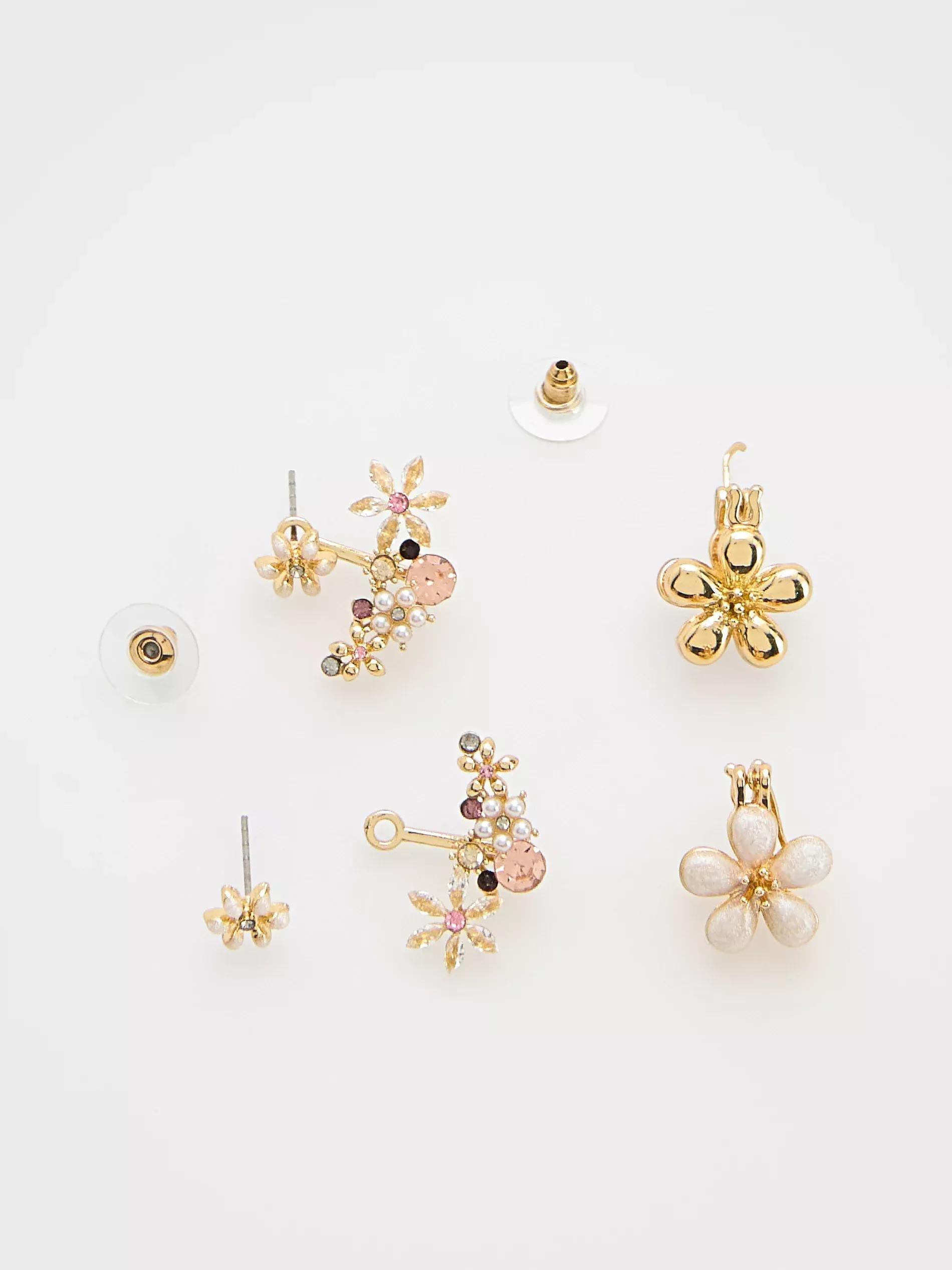 Cream Earrings, Ivory, large image number 1