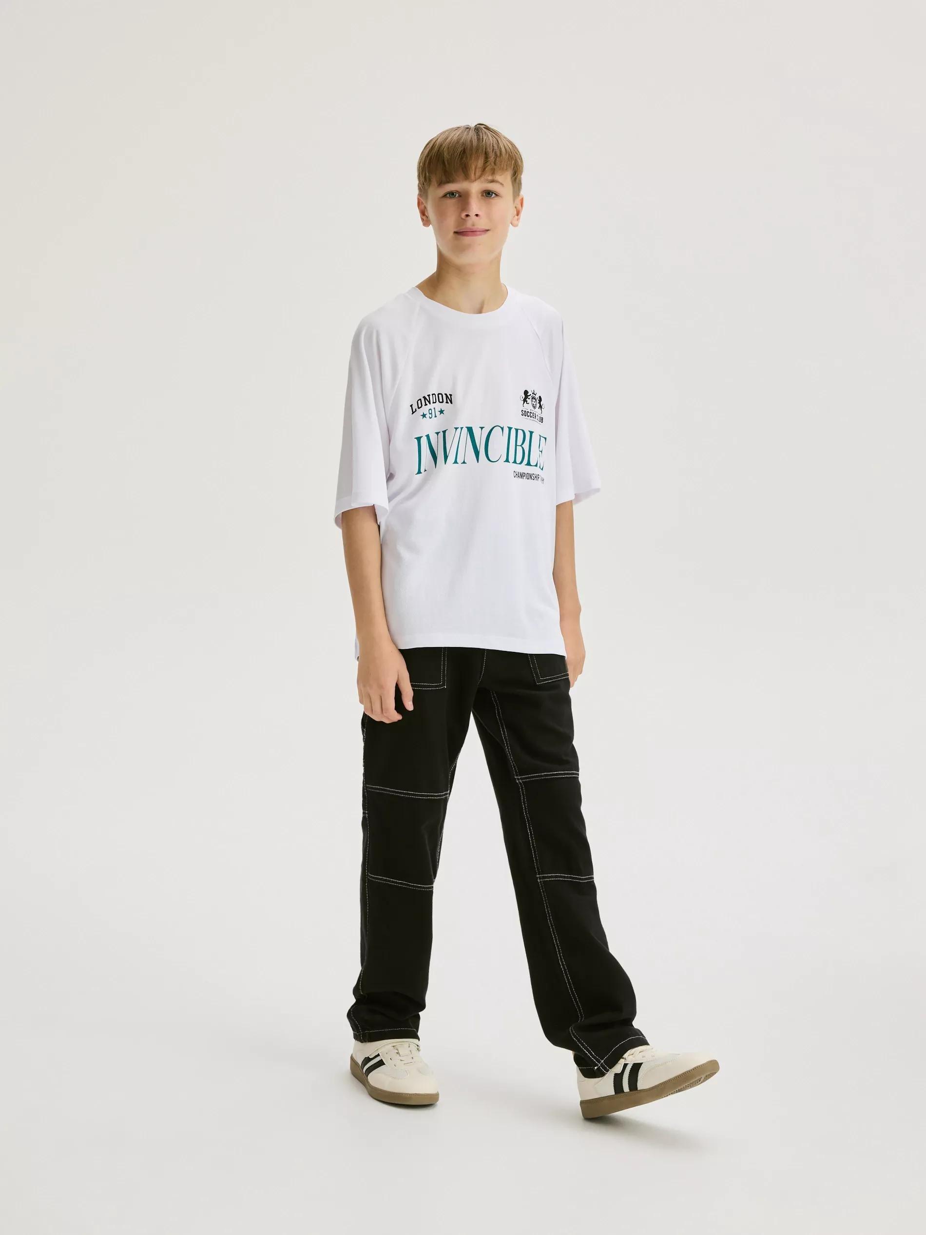 White Quick-Dry Printed T-Shirt, , large image number 4