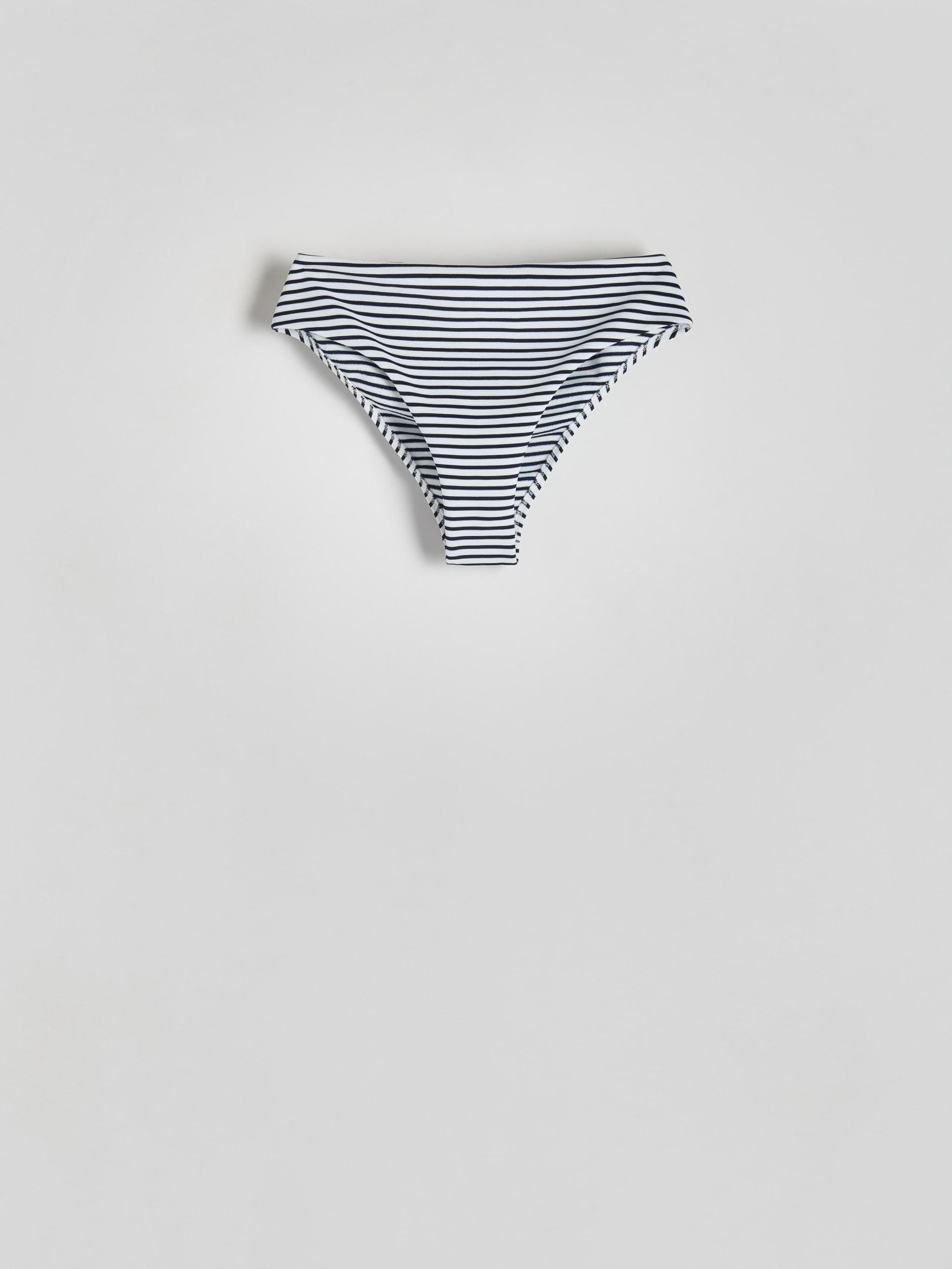 White Striped Bikini Bottom, , large image number 3