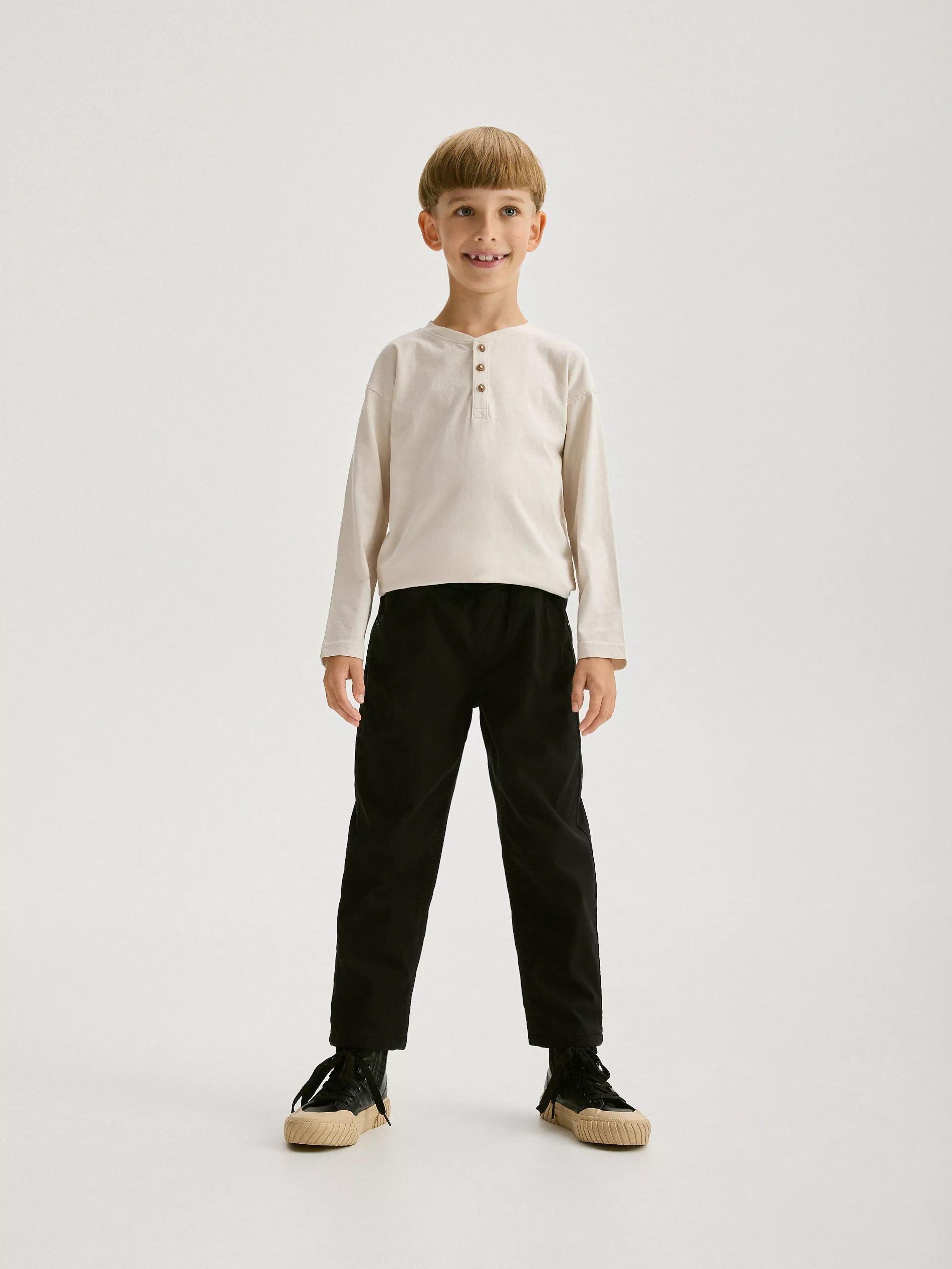 Black Insulated Trousers, Kids Boys, , large image number 2
