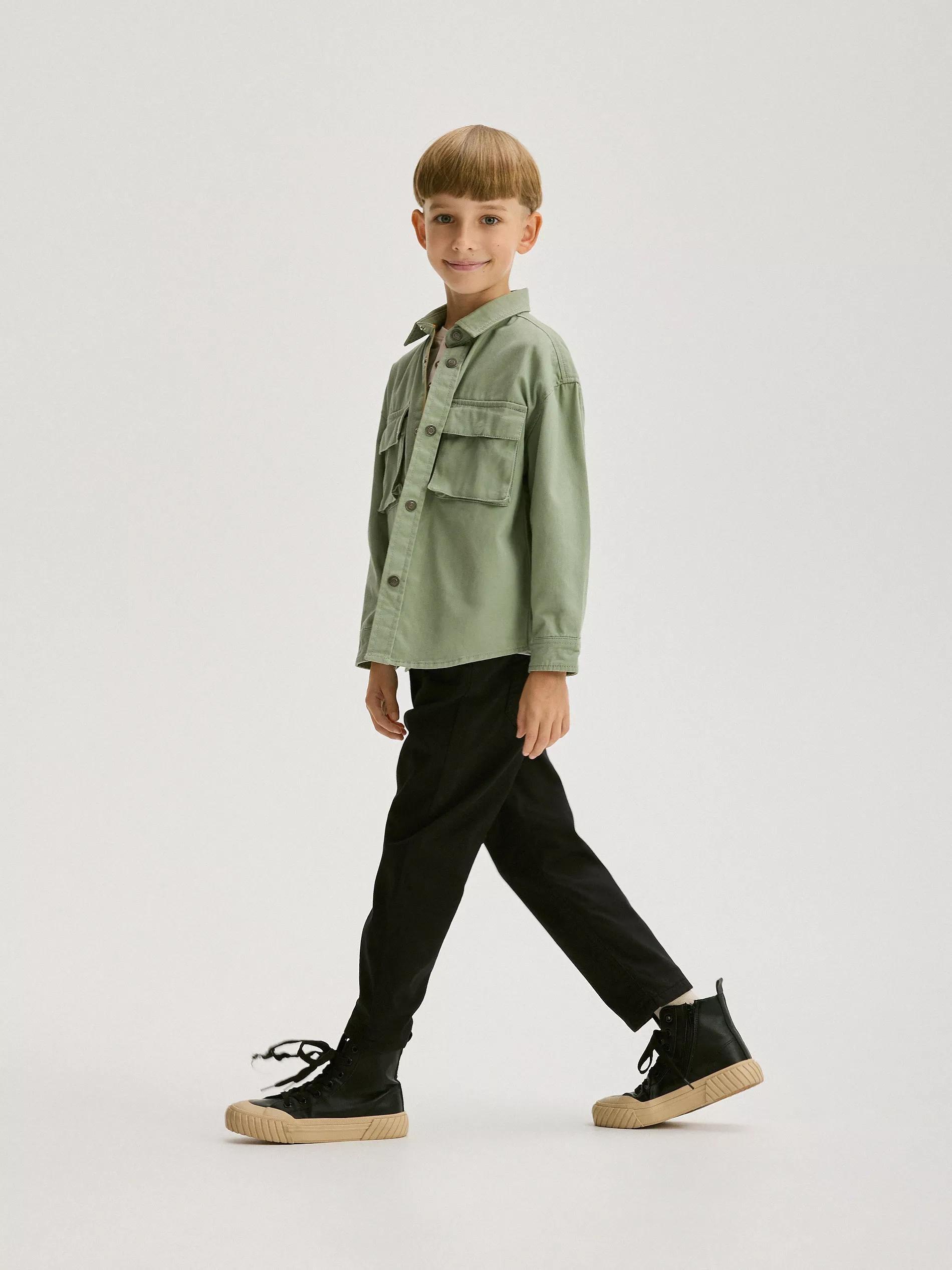 Black Insulated Trousers, Kids Boys, , large image number 4