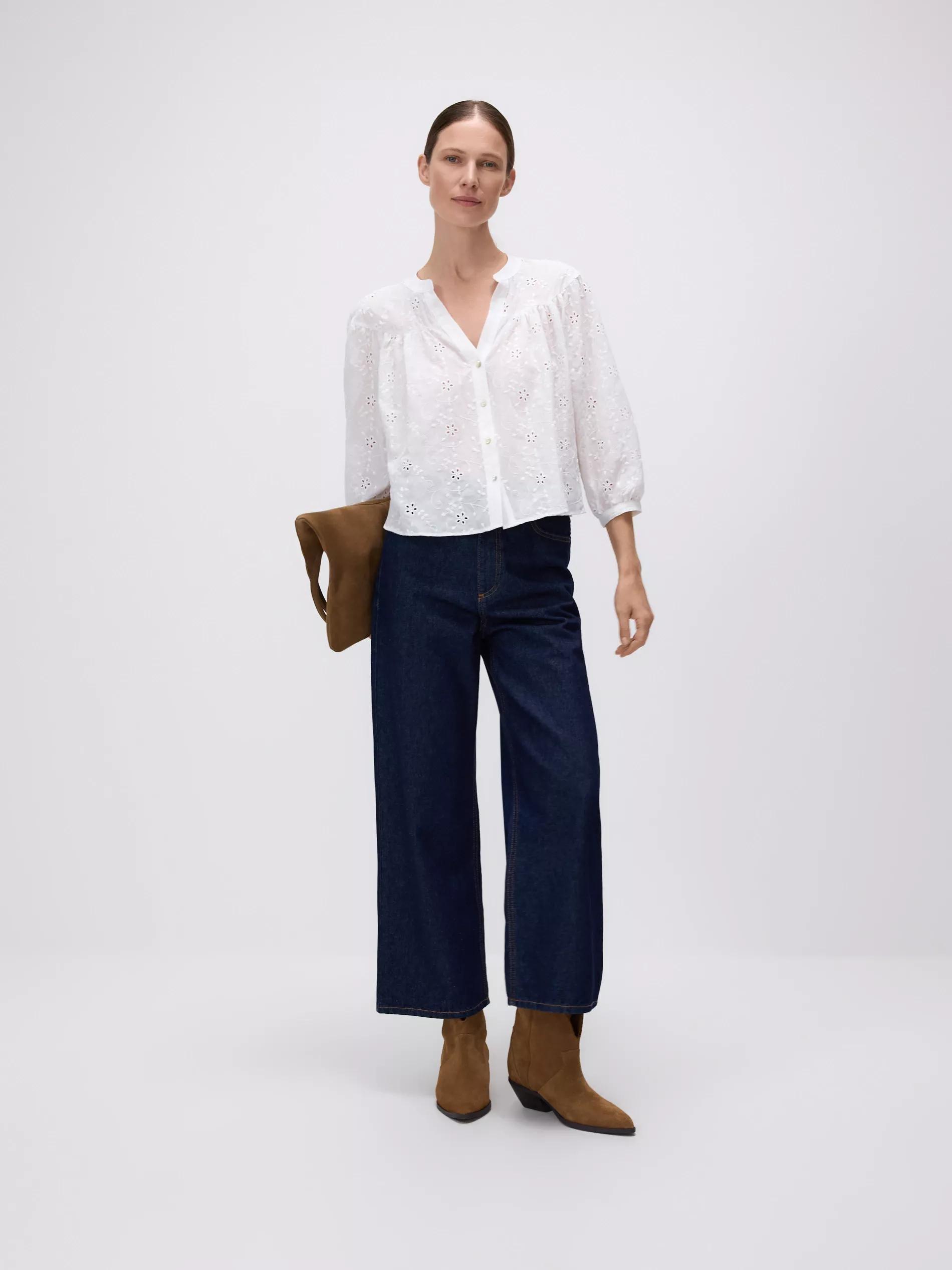 CREAM Shirt with openwork pattern, , large image number 0