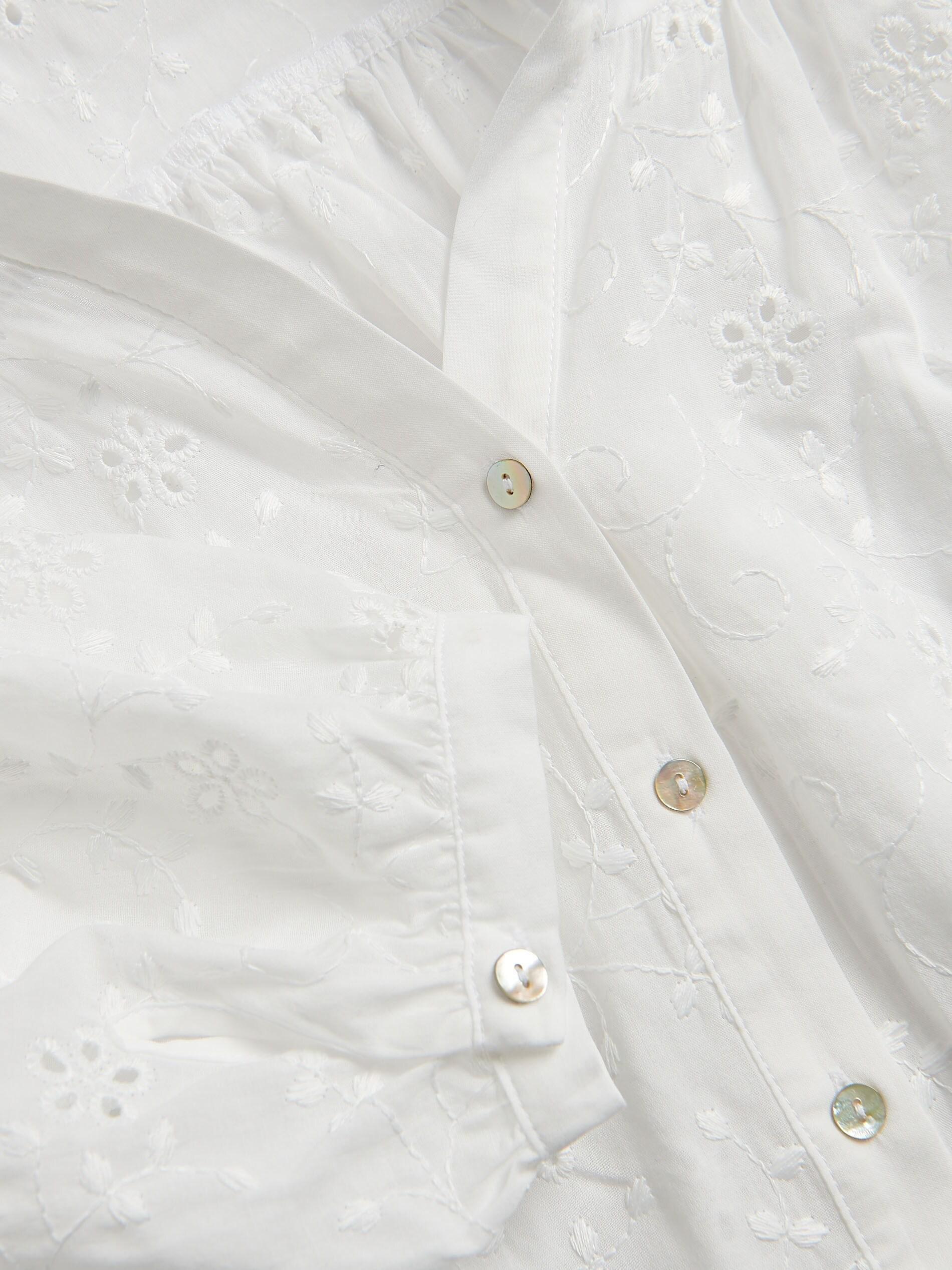 CREAM Shirt with openwork pattern, Ivory, large image number 1