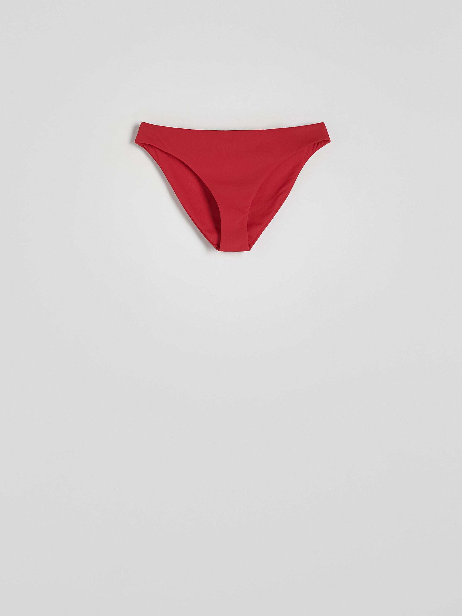 Red Plain Bikini Bottom, , large image number 3