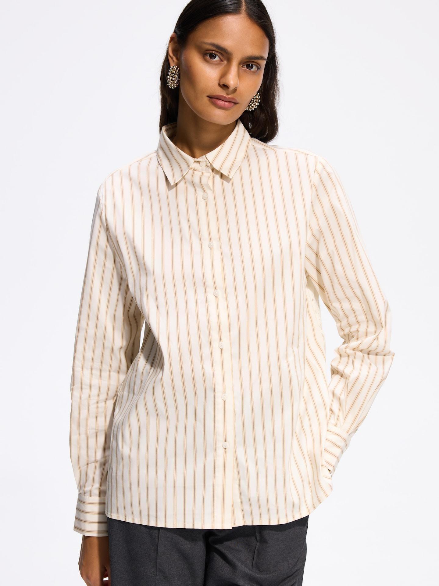 Multicolour Shirt With Lace Insert, Multicolor, medium