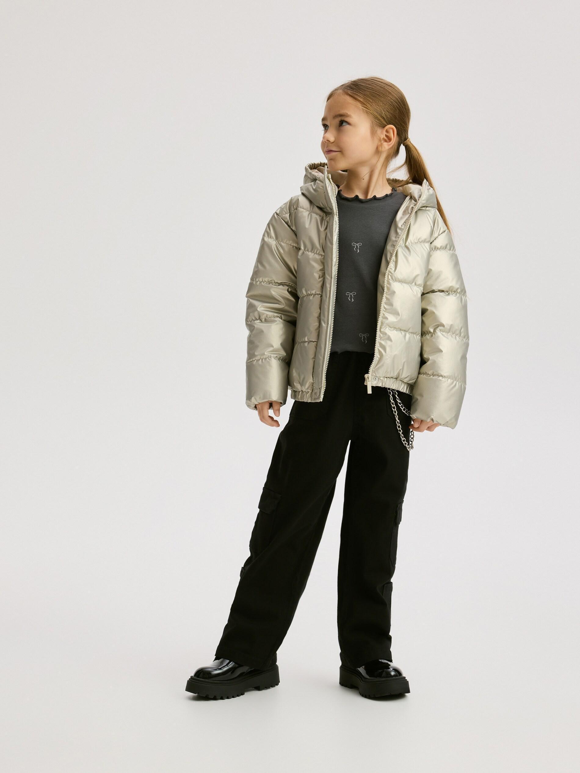 Black Trousers With Chain Detail, Black, medium