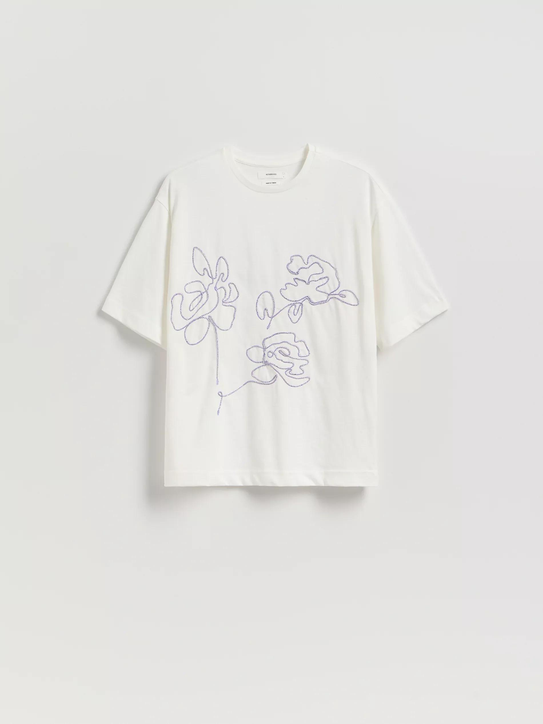 Green T-Shirt With Embroidery Detailing, Green, large image number 3