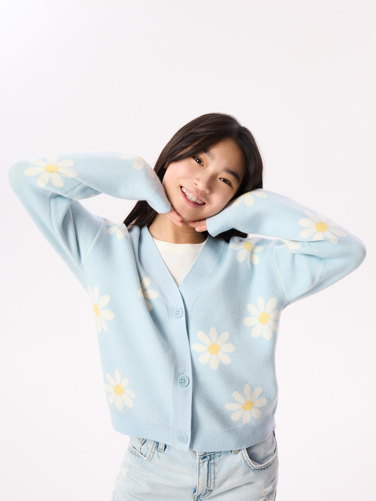 Multicolour Patterned Viscose Cardigan, Multicolor, large image number 4