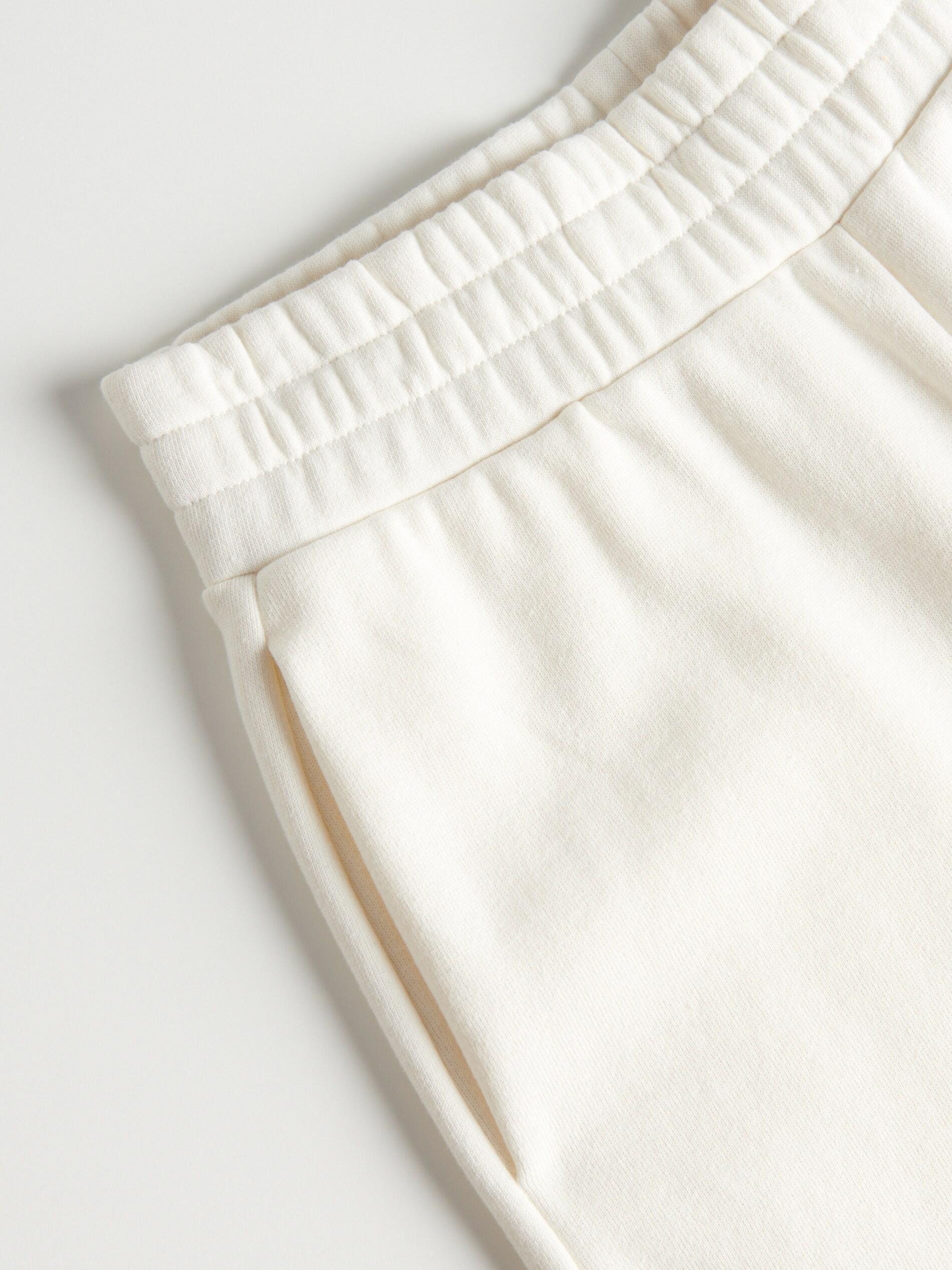 Cream Short Tracksuit Bottoms, , large image number 3