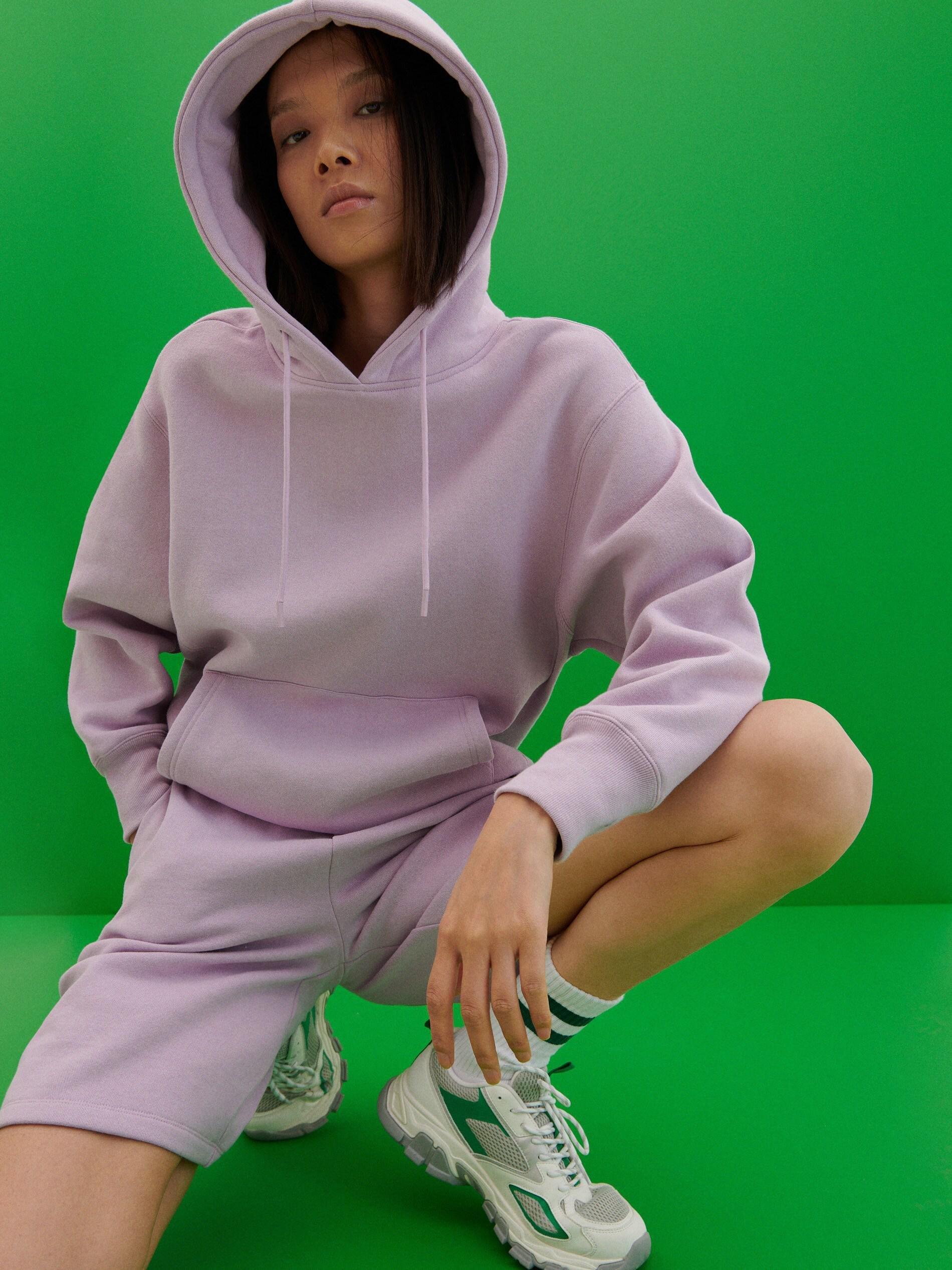 Lavender Short Tracksuit Bottoms, , large image number 1