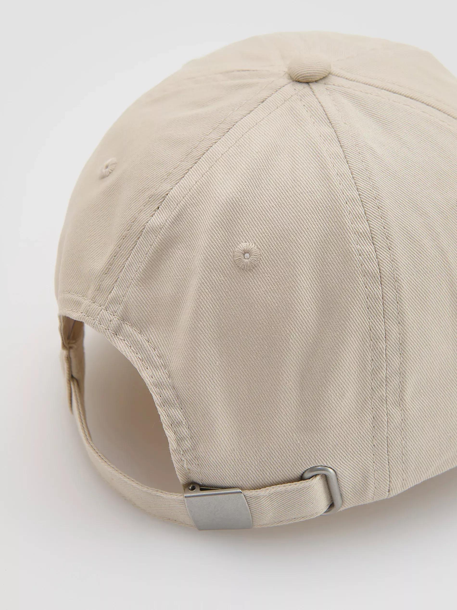 Beige Baseball Cap With Patch, Beige, large image number 2