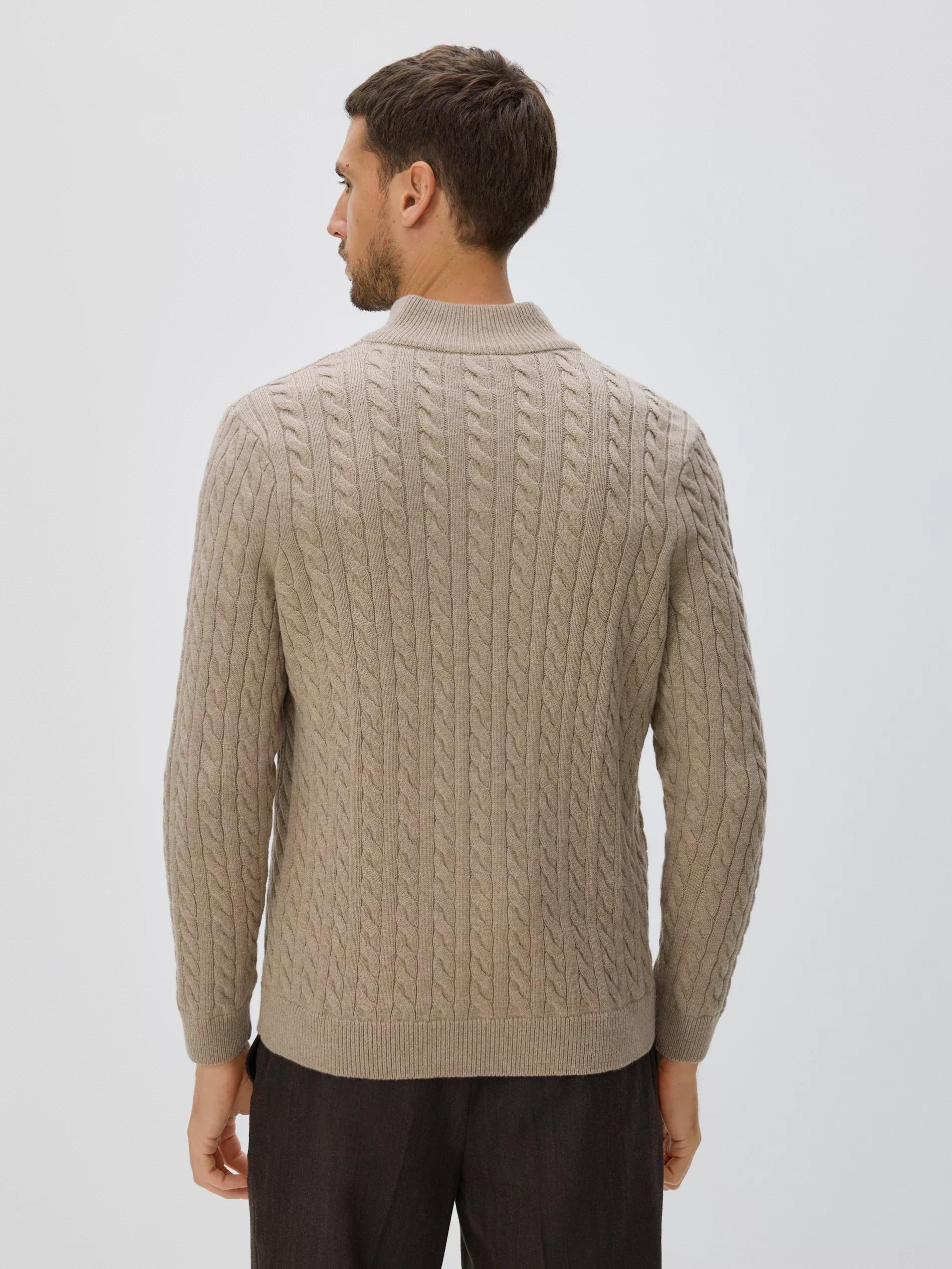 Beige Wool-Blend Jumper, Beige, large image number 2