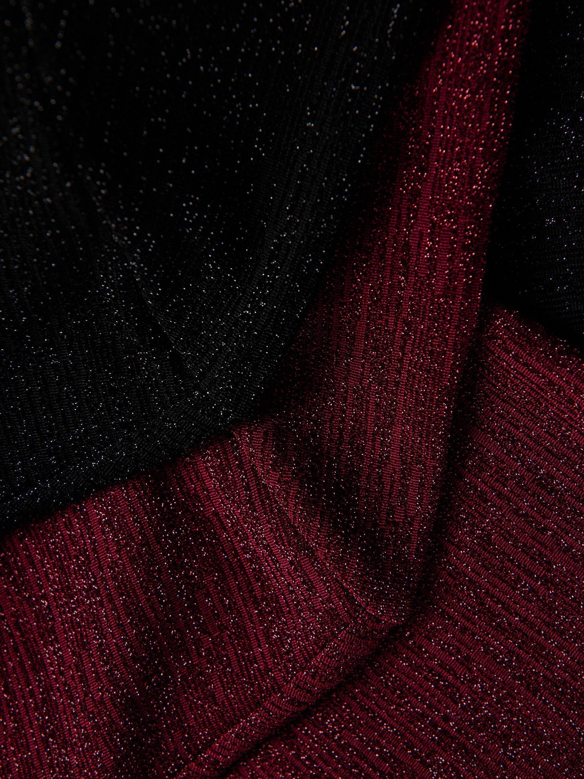 Black Shimmery Turtleneck, Black, large image number 5