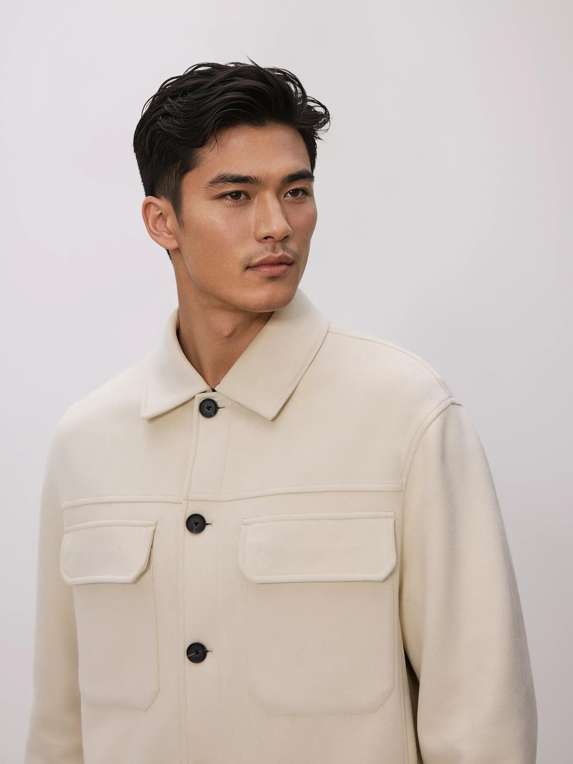 Cream Shirt, Ivory, medium