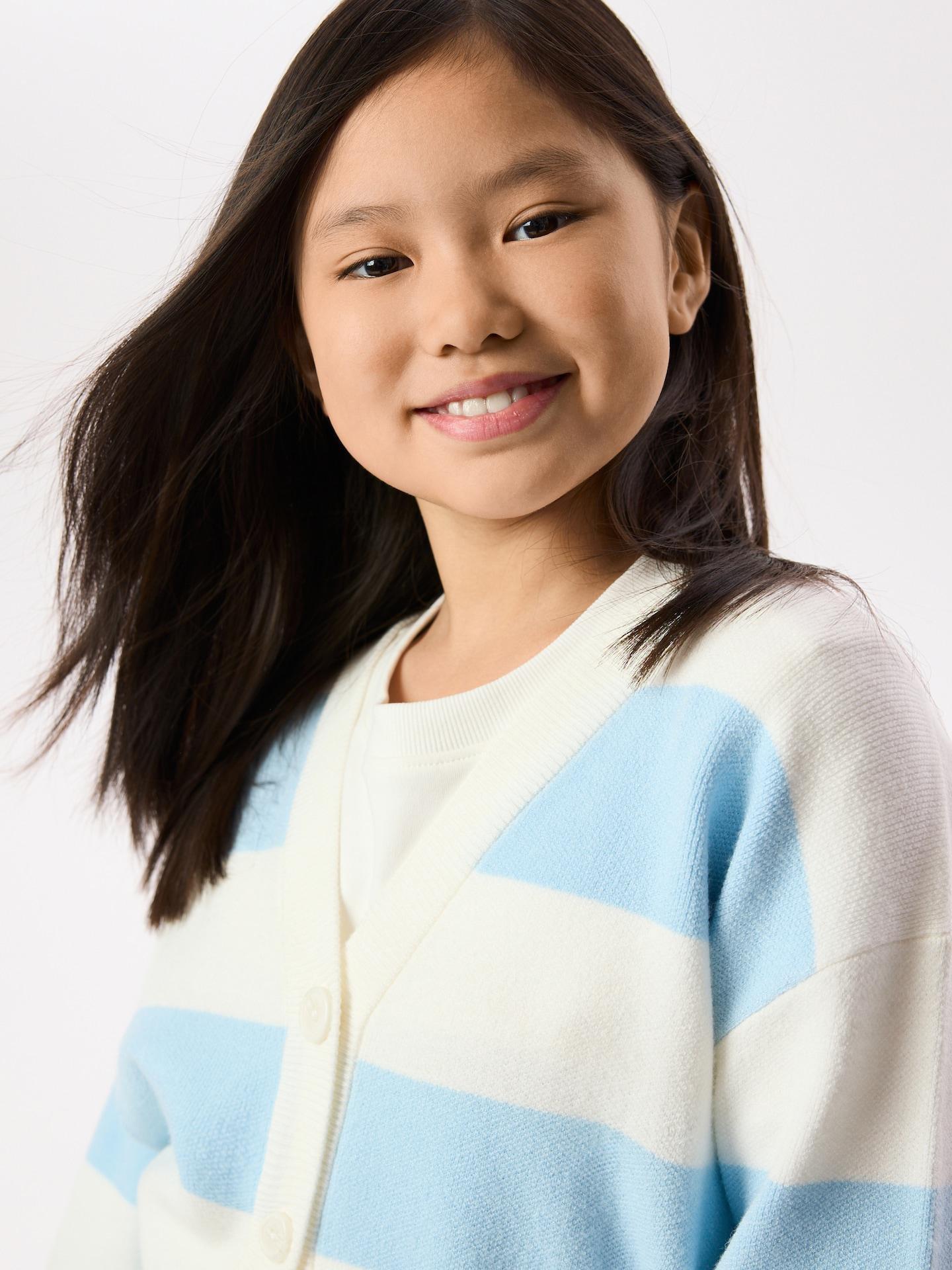 Blue Viscose Blend Cardigan, Blue, large image number 4