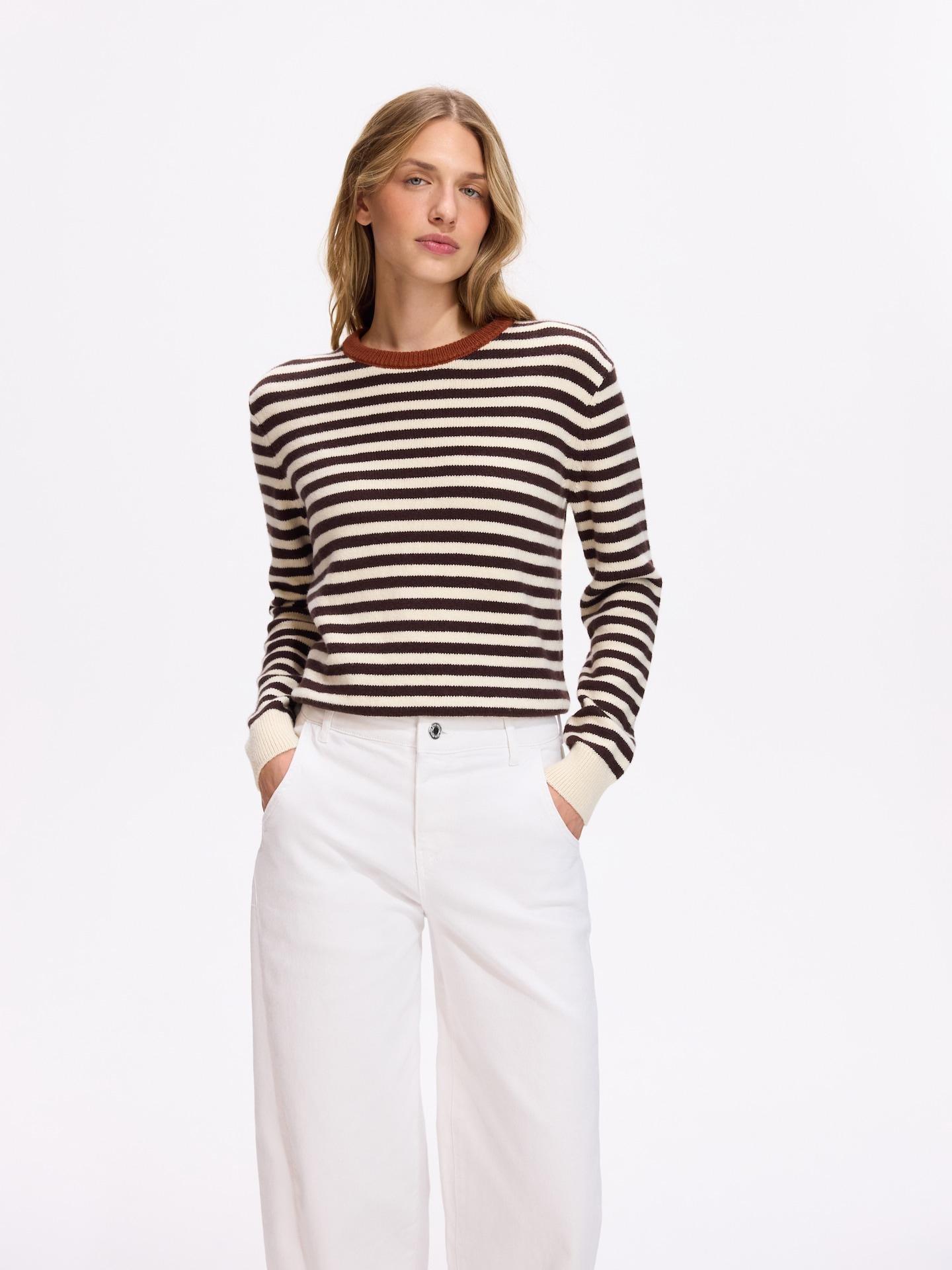 White Barrel Leg Jeans With Stitching, White, large image number 3
