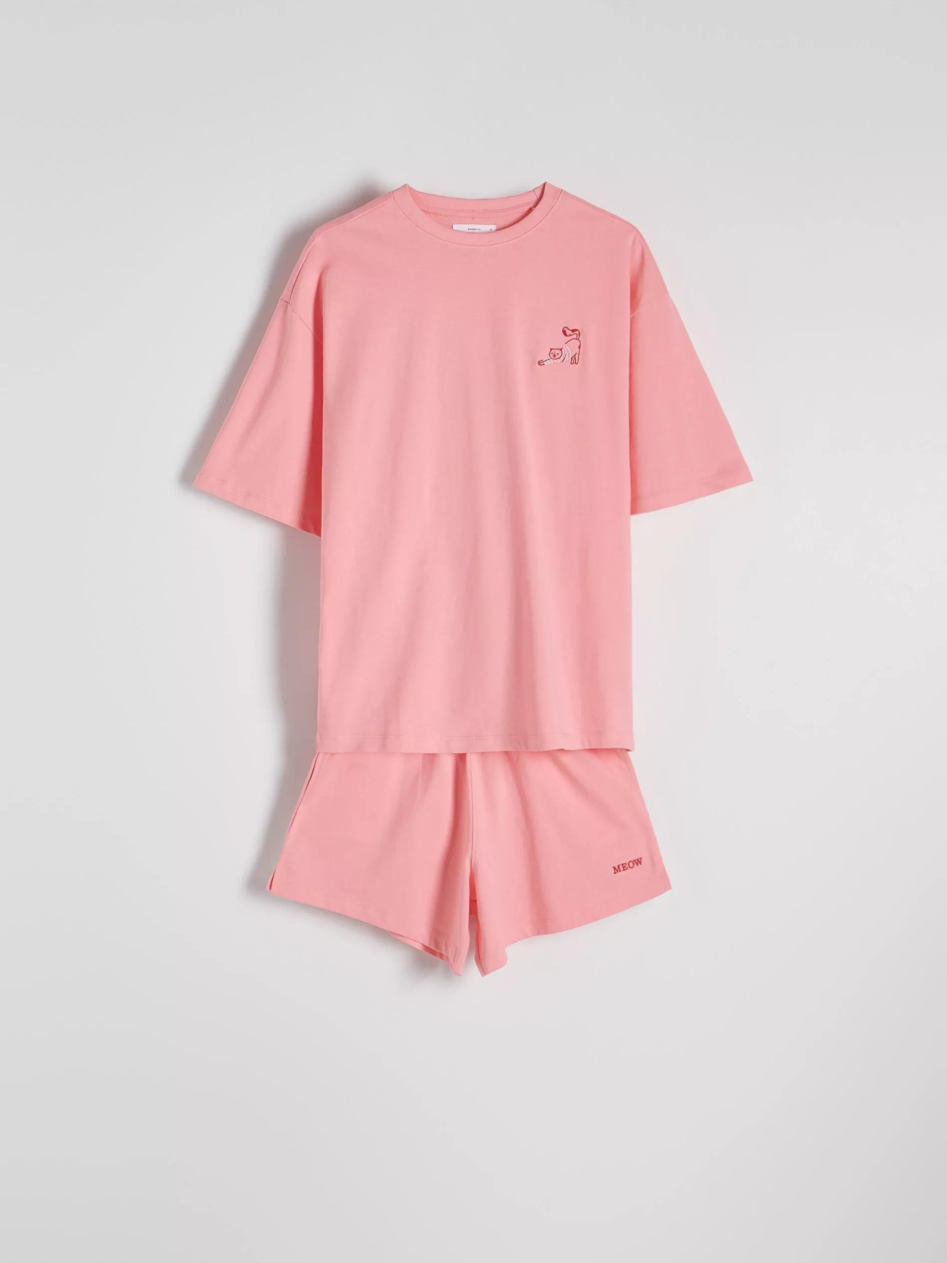 Pink Two-Piece Pajamas With High Cotton Content, , large image number 0