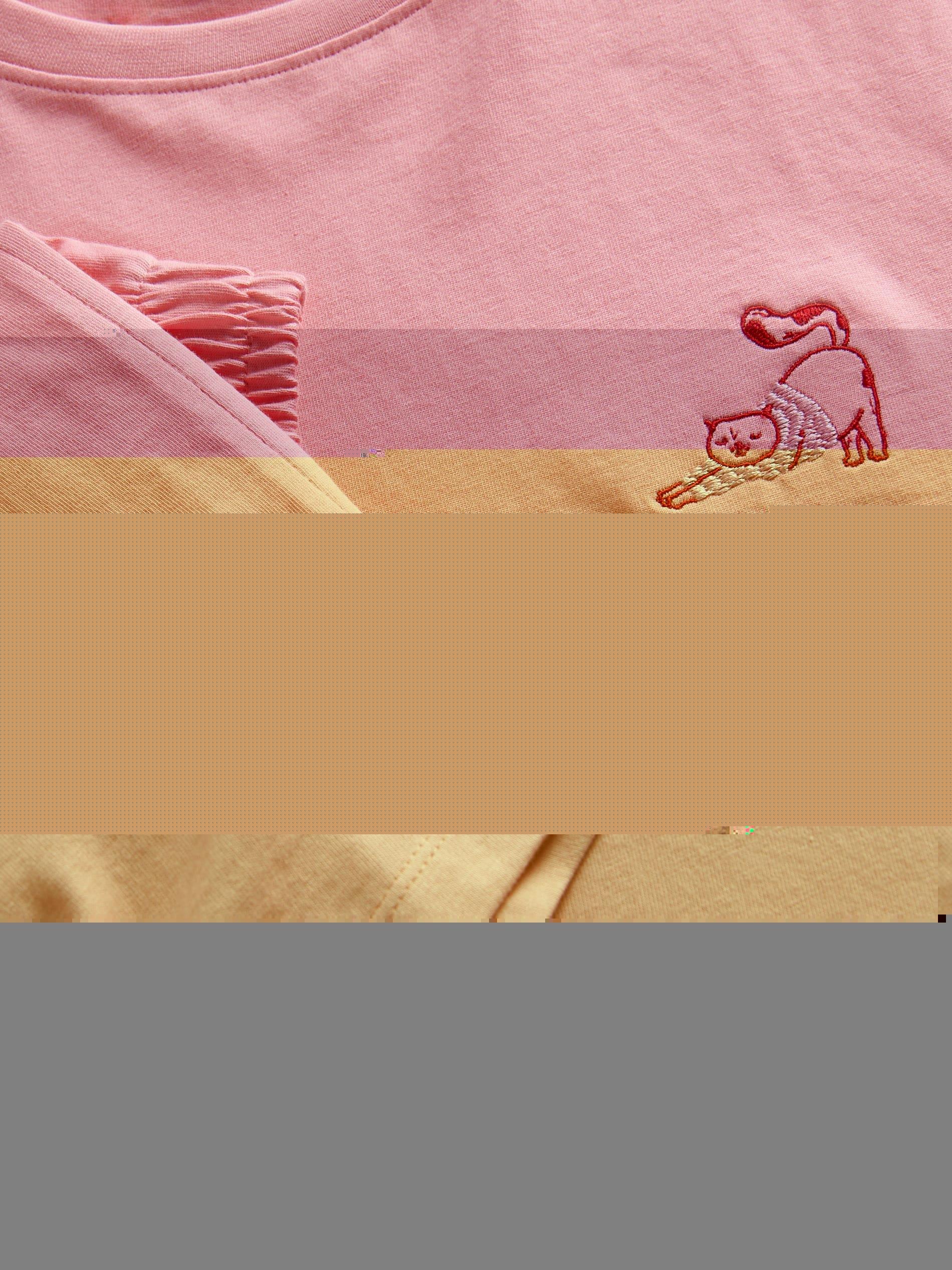 Pink Two-Piece Pajamas With High Cotton Content, , large image number 1