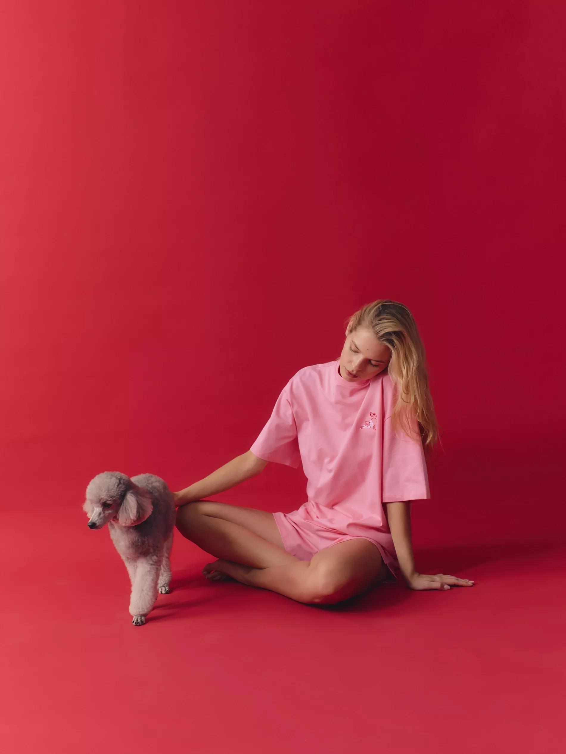 Pink Two-Piece Pajamas With High Cotton Content, , large image number 4