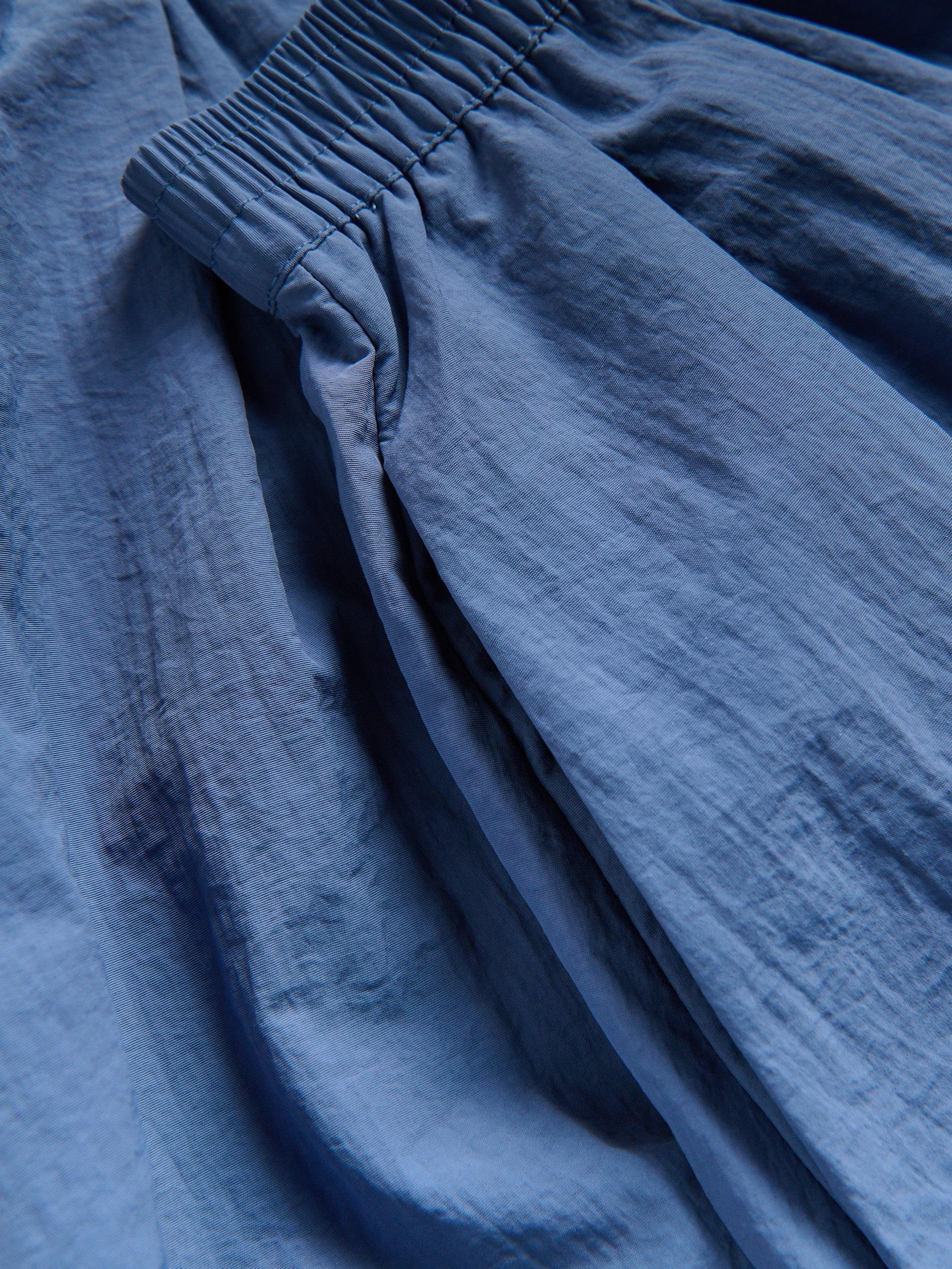 Blue Midi Skirt With Pleats, , large image number 1