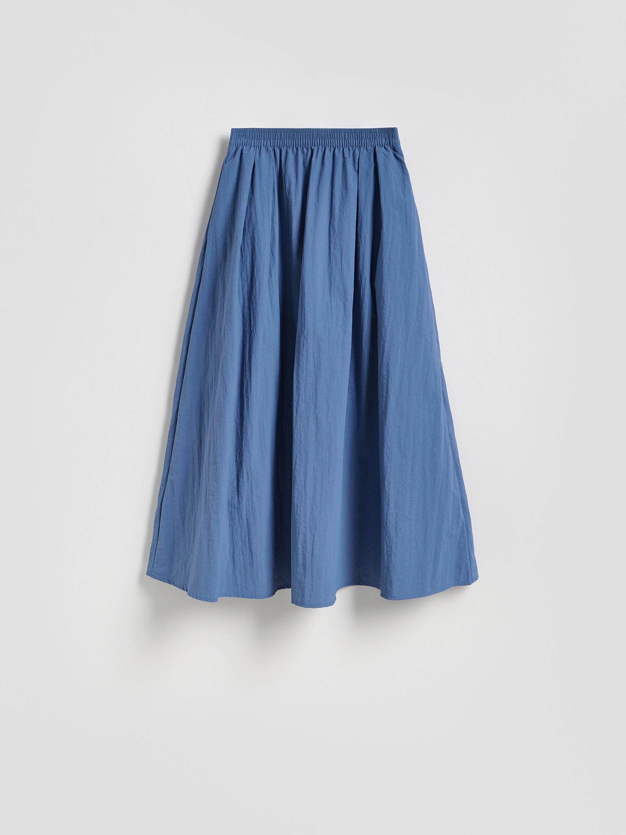 NAVY Midi skirt with pleats, Blue, large image number 3