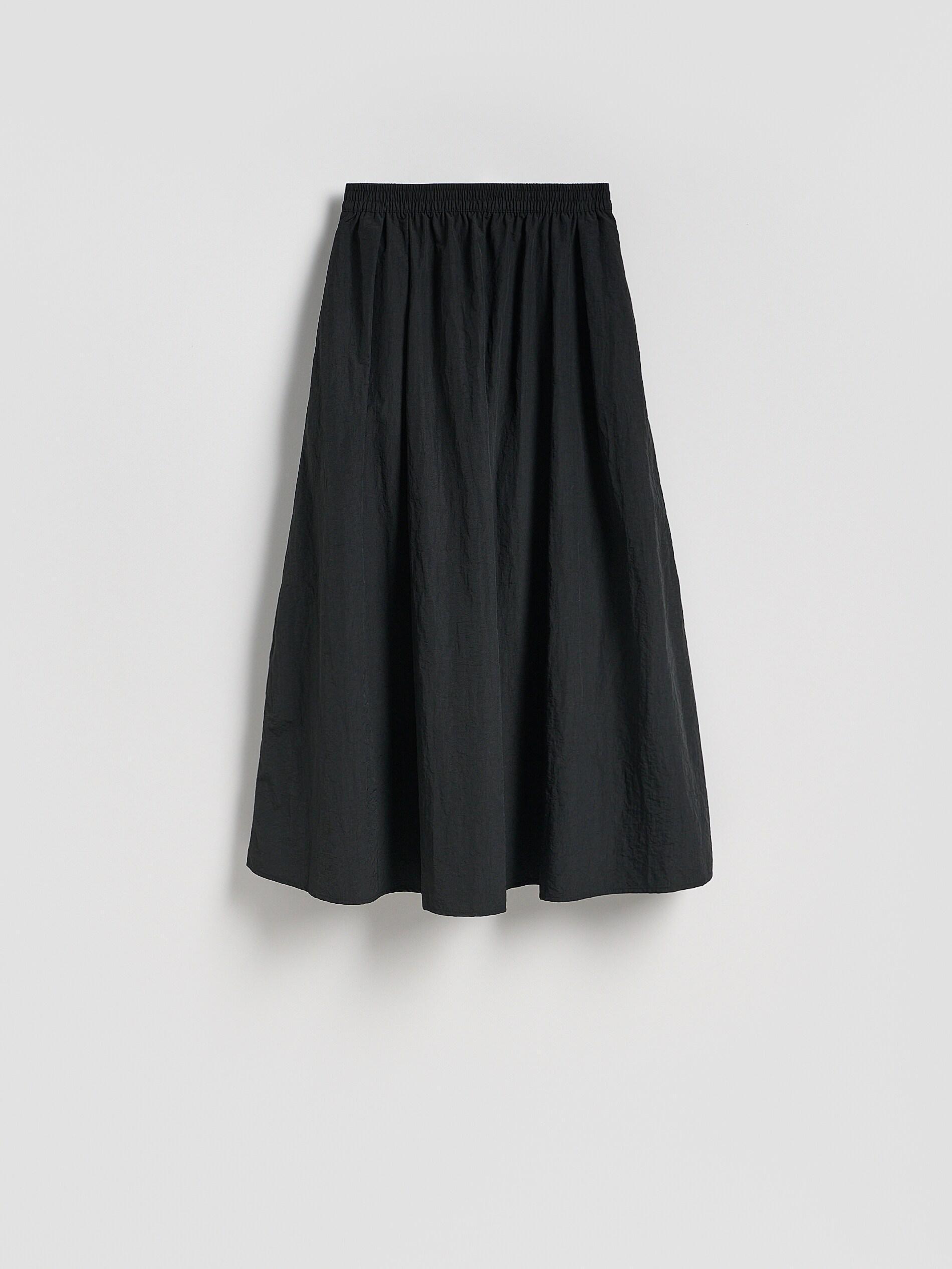 BLACK Midi skirt with pleats, Black, large image number 4