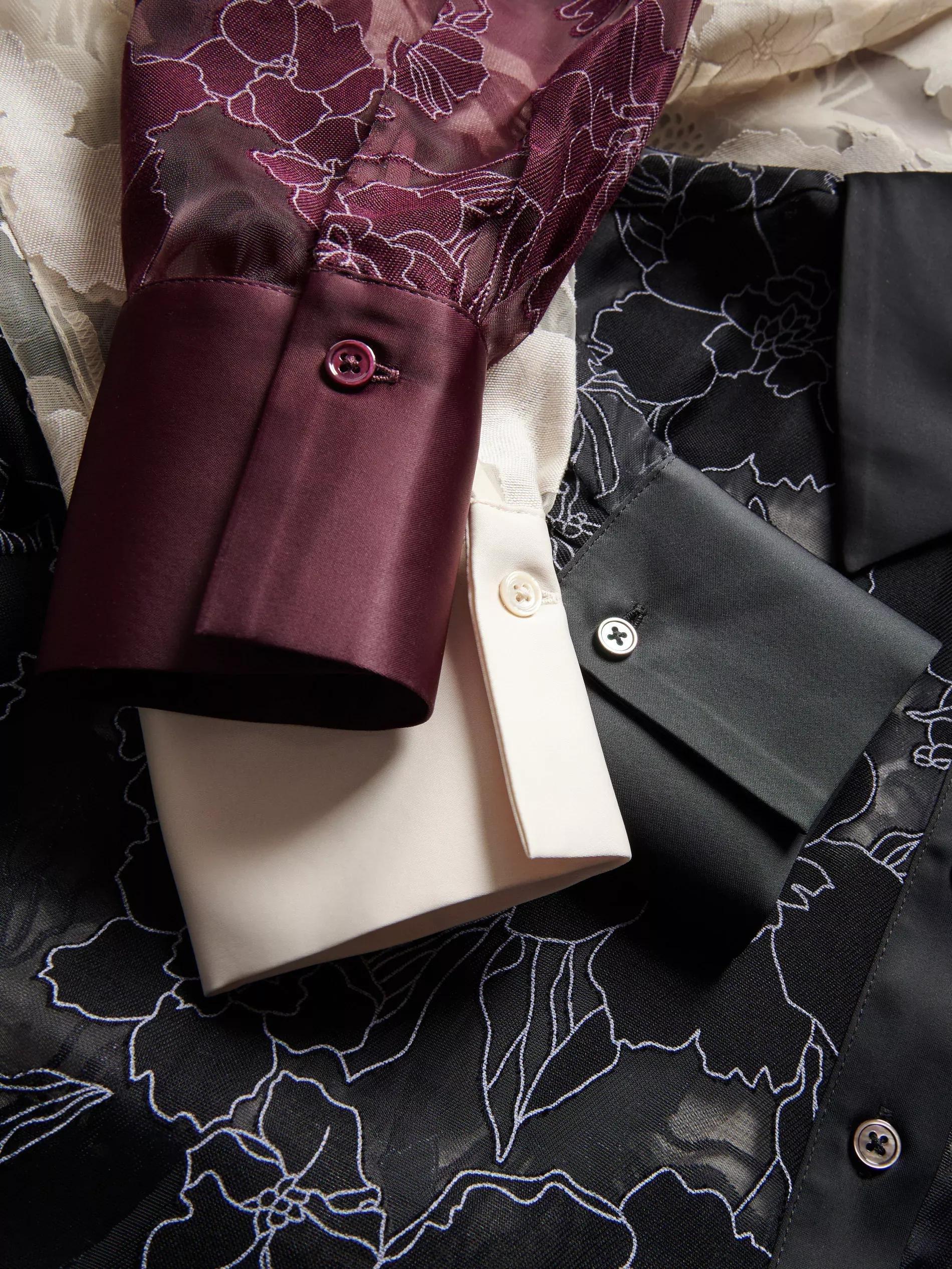 Black Viscose Rich Shirt, Black, large image number 5