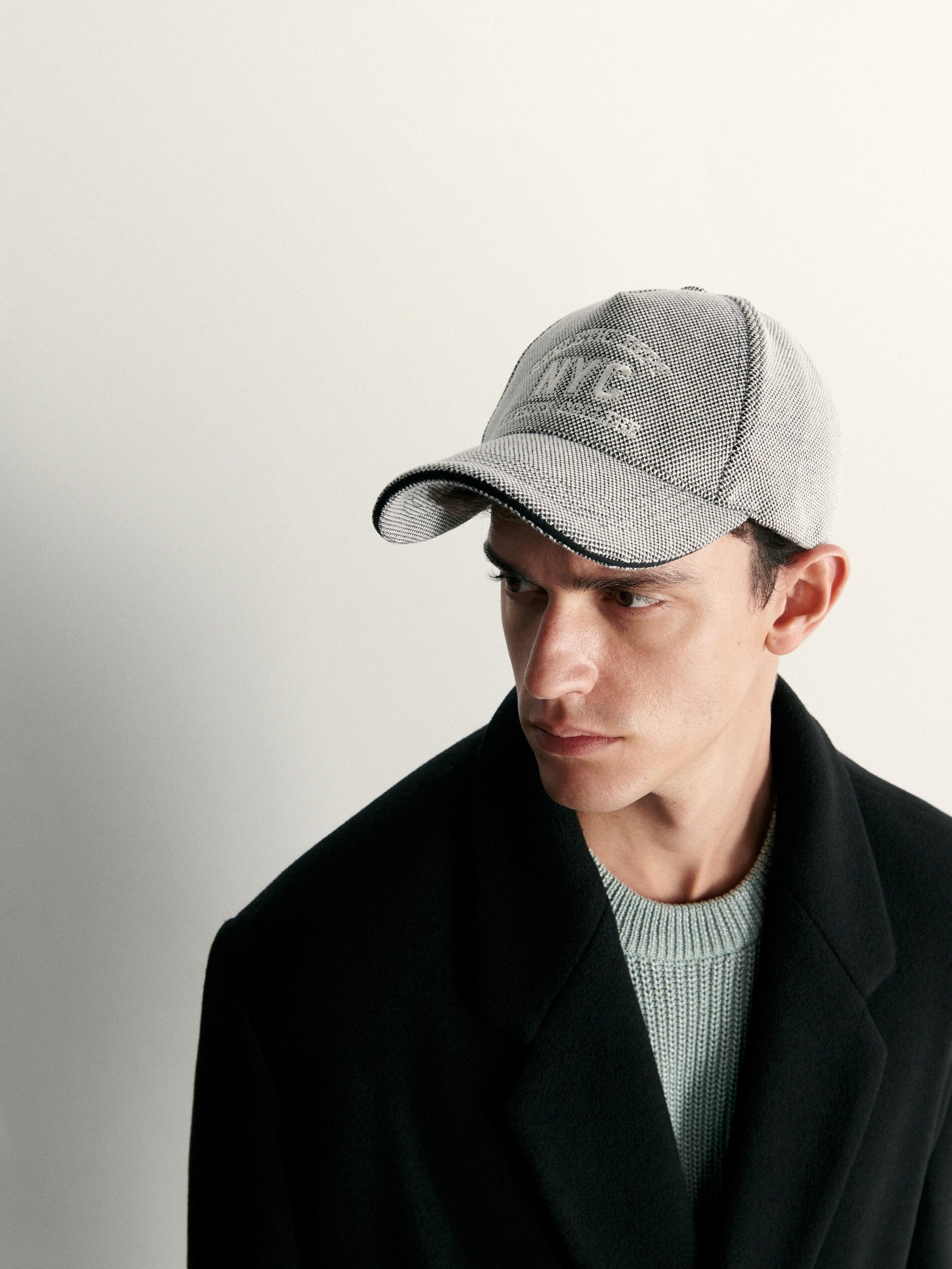 Grey Peaked Cap, , large image number 0