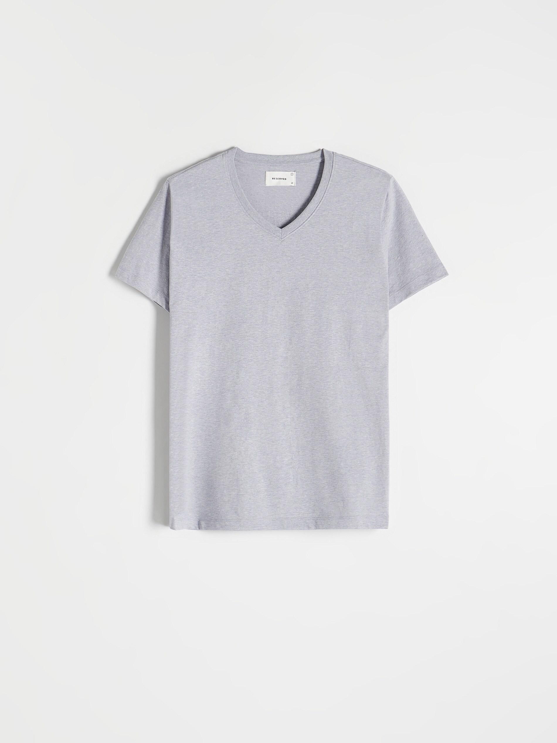 Blue Slim Fit V-Neck T-Shirt, , large image number 0