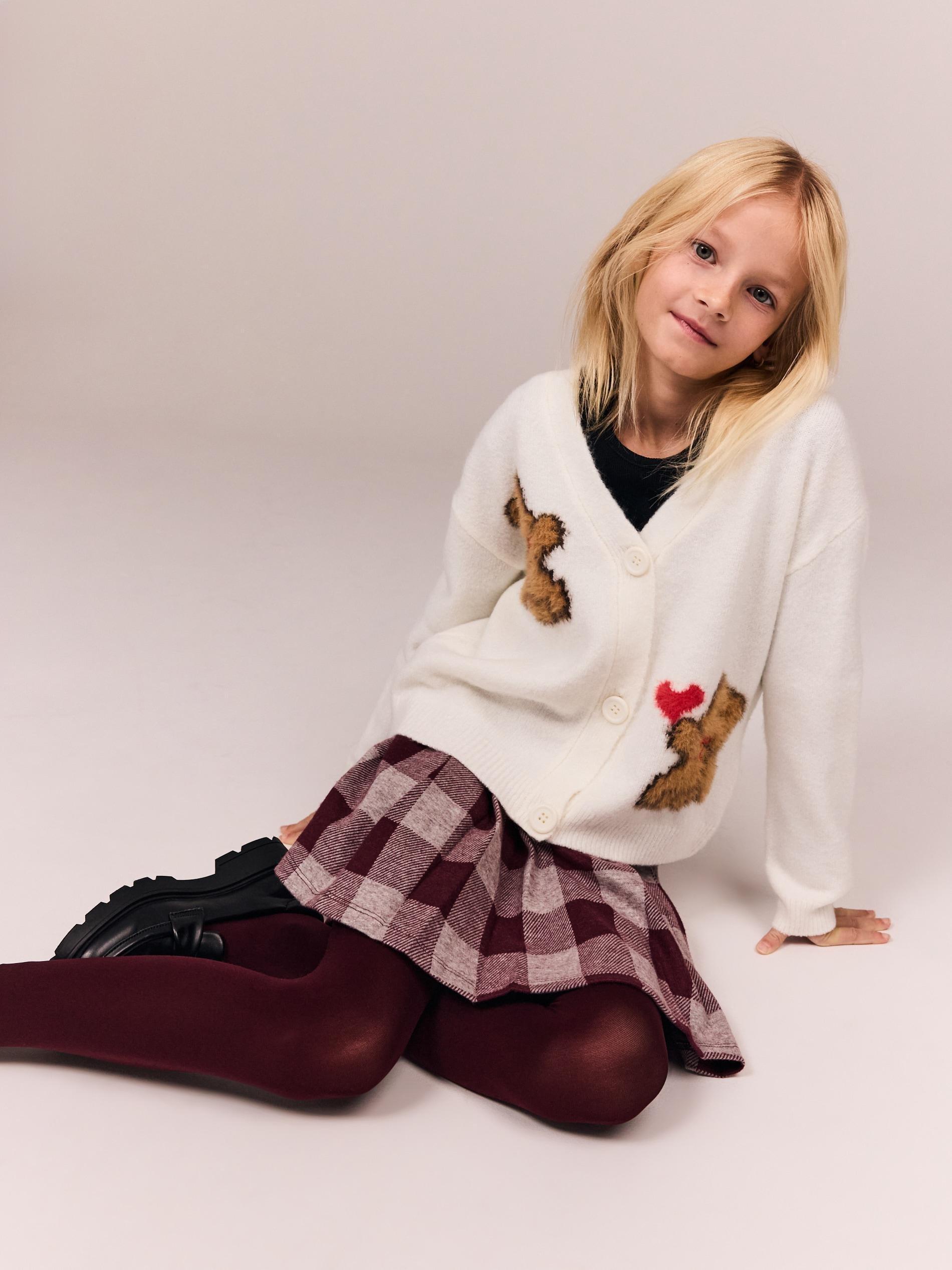 Cream Sweater, Kids Girl, , large image number 0