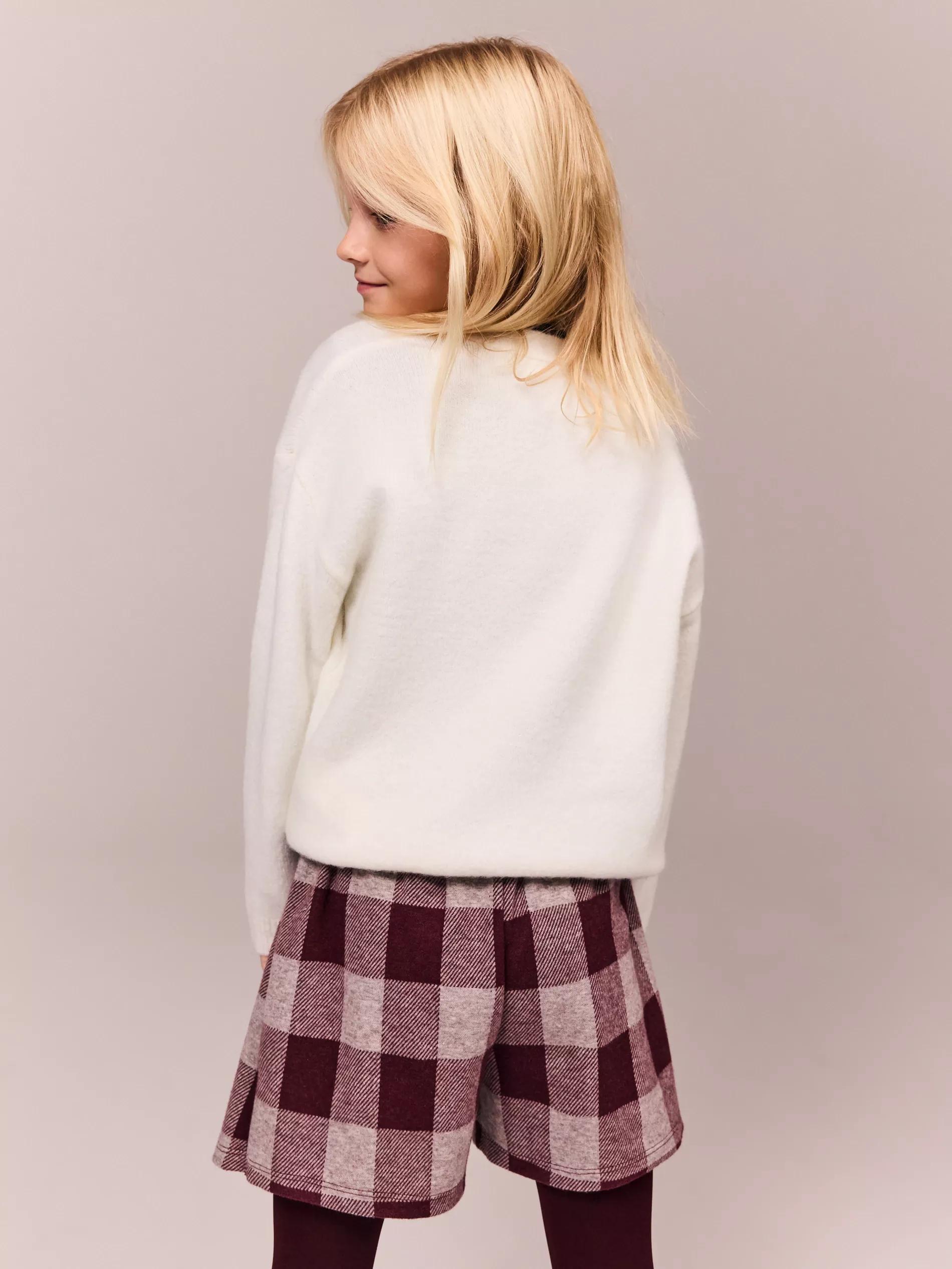 Cream Sweater, Kids Girl, , large image number 3