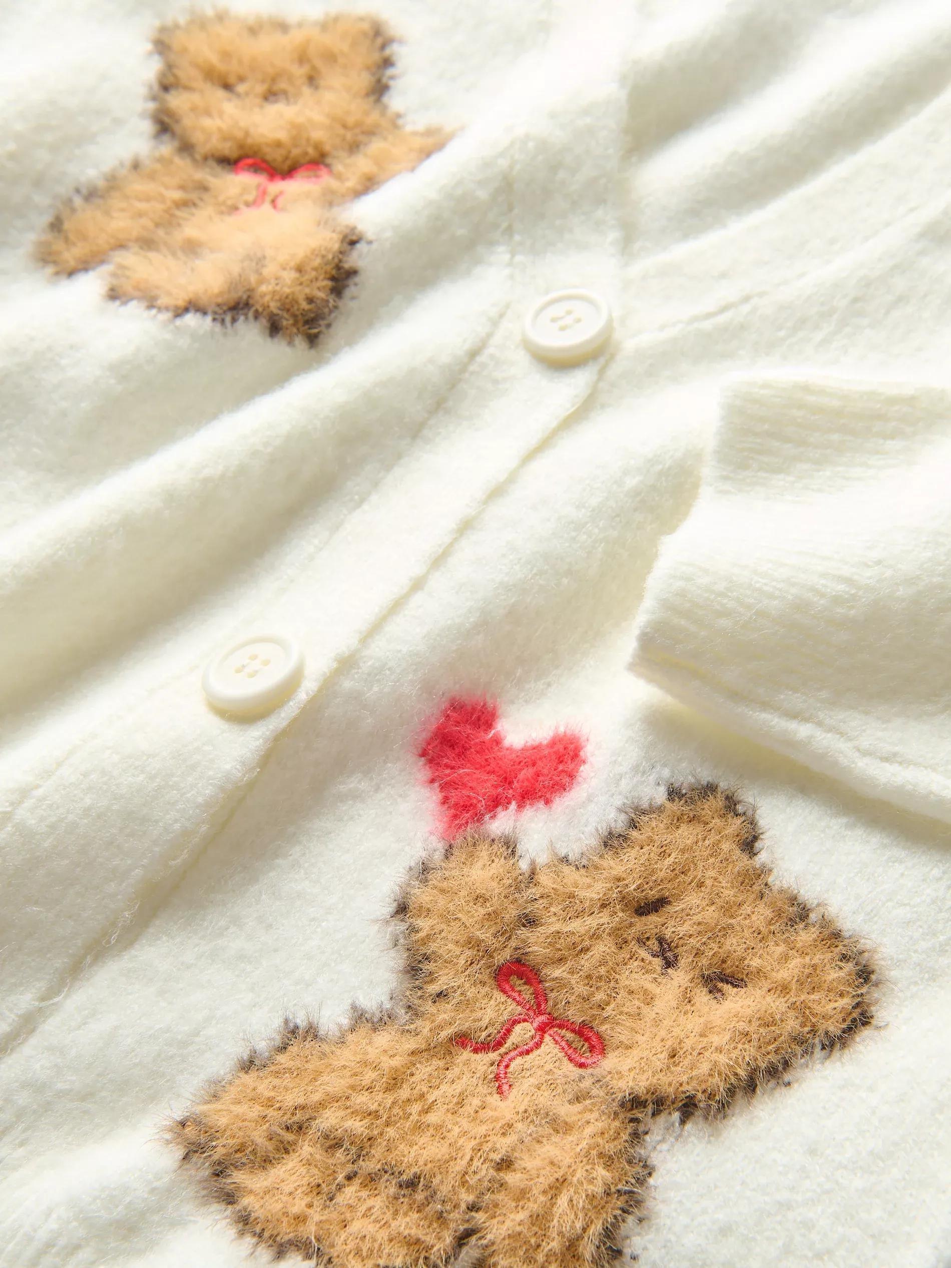 Cream Sweater, Kids Girl, , large image number 4