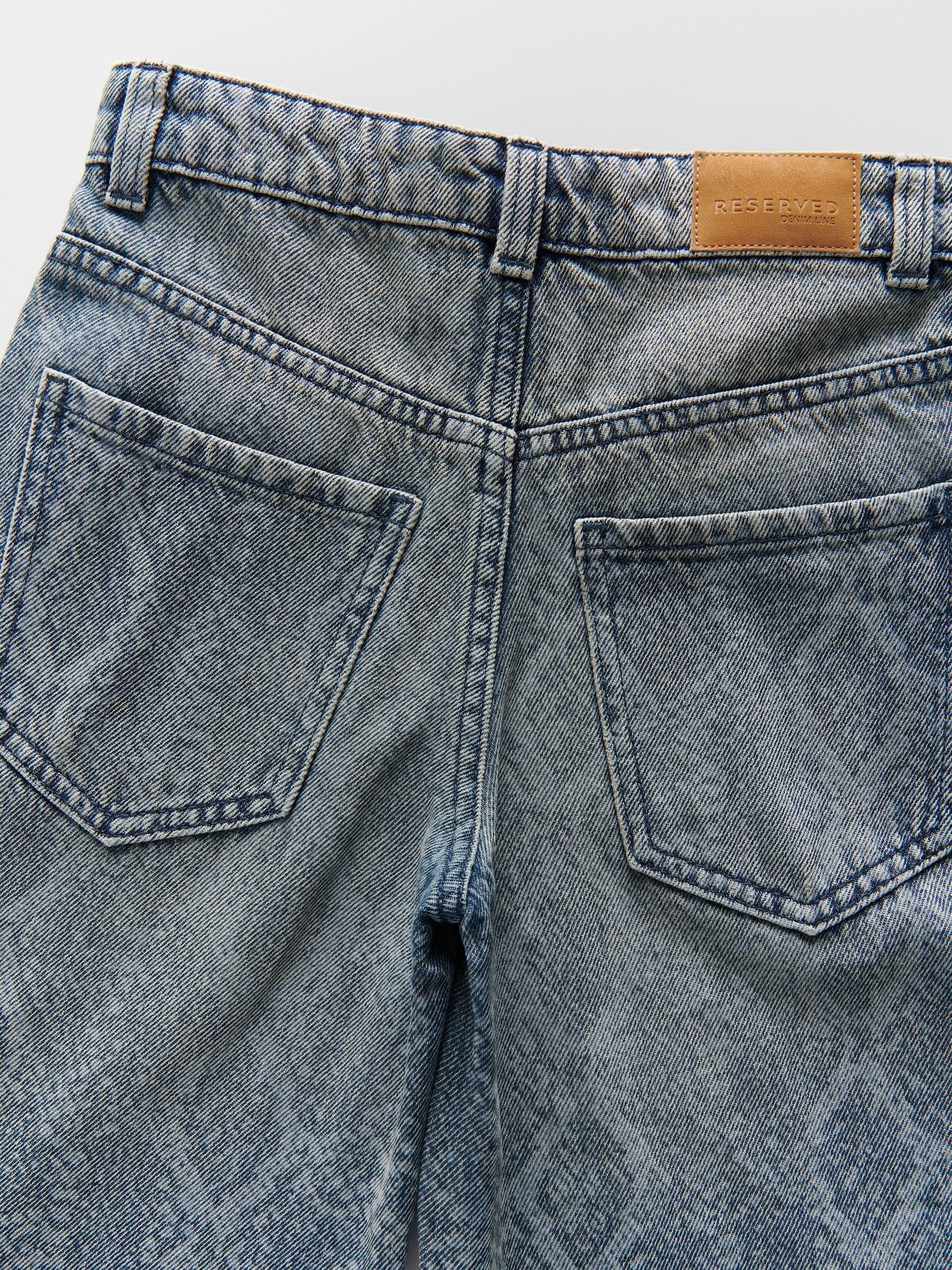 Grey Straight-Fit Jeans With Animal Print, , large image number 4