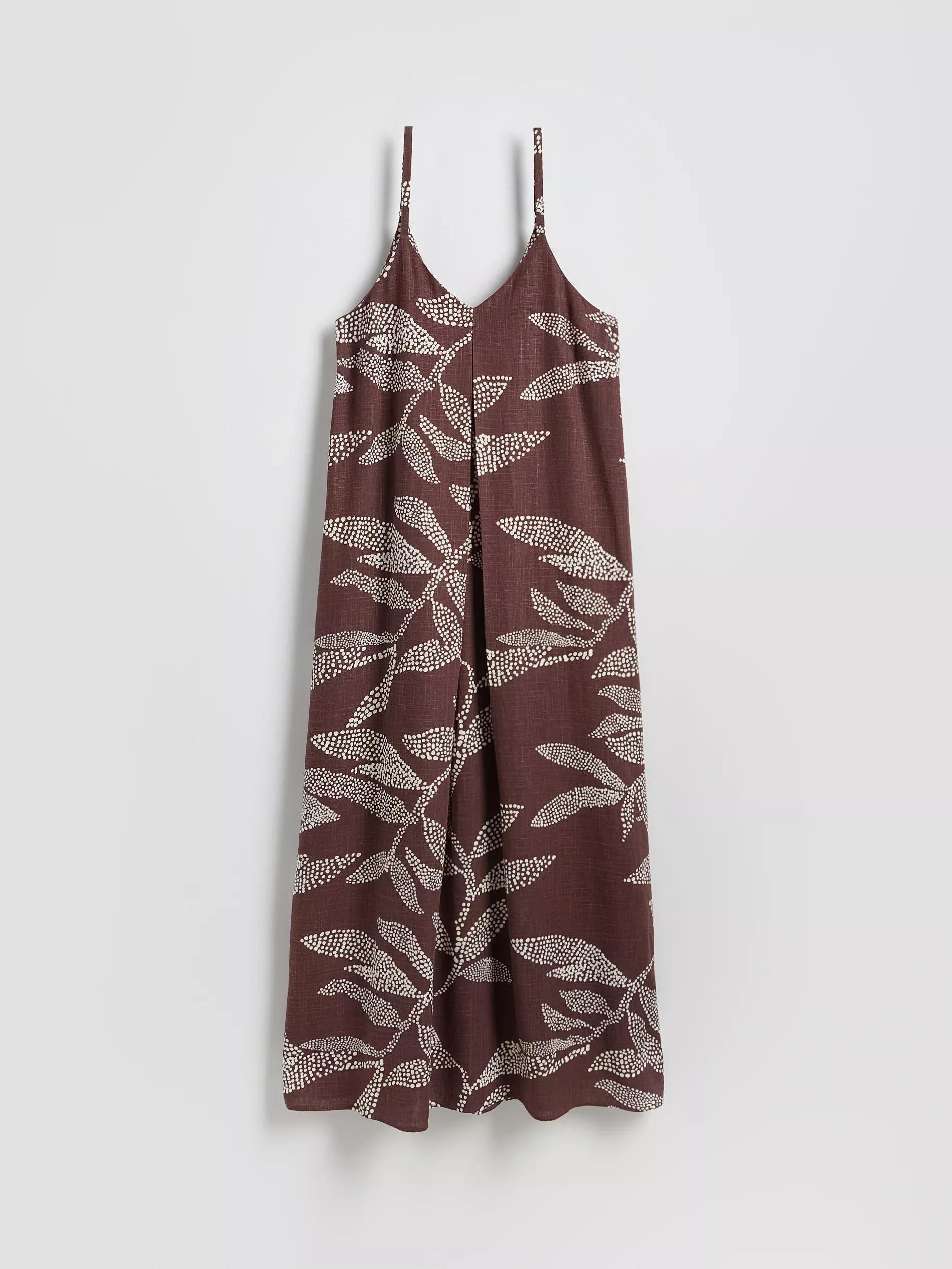 BROWN Patterned dress, Brown, large image number 4