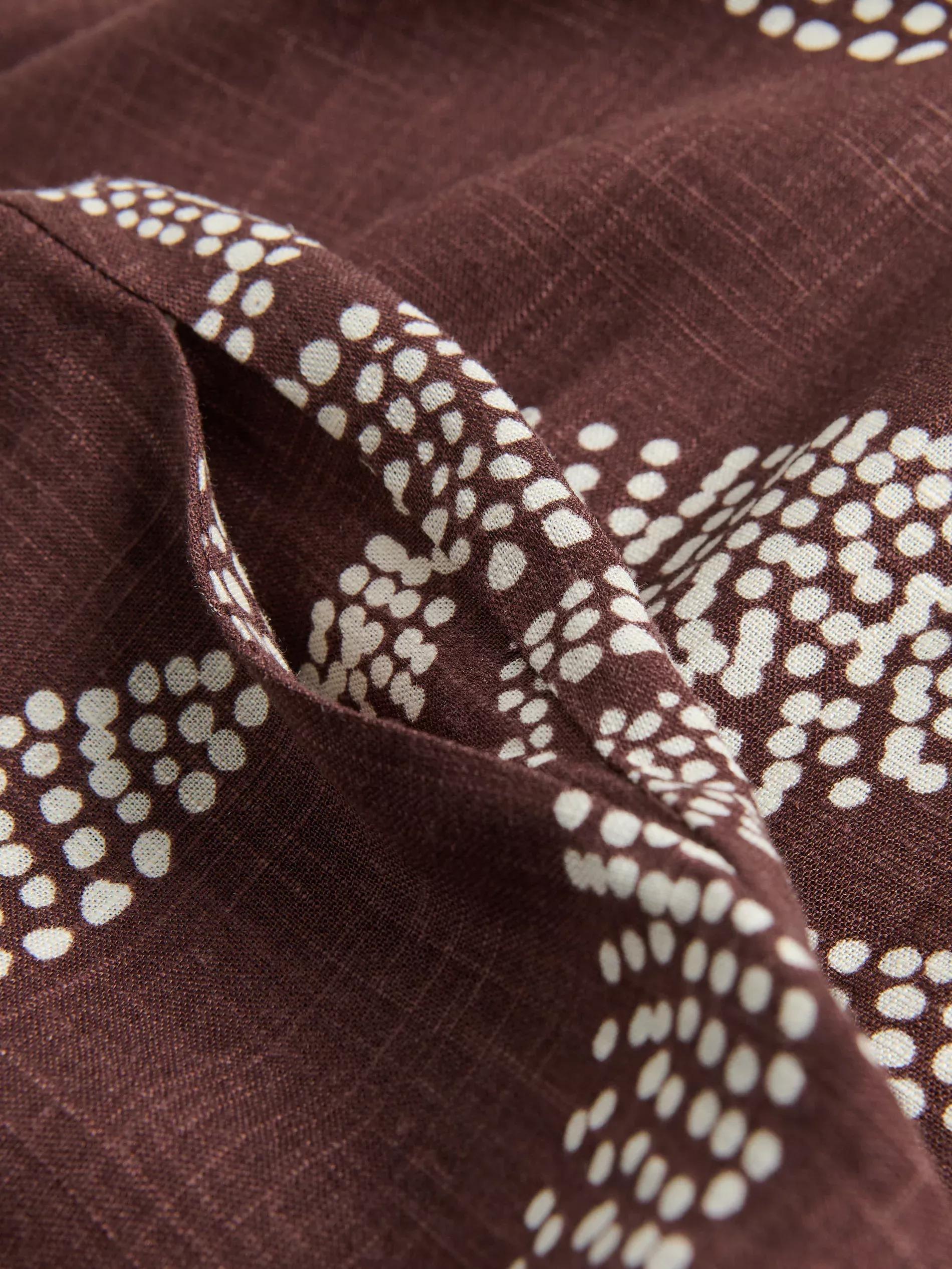 BROWN Patterned dress, , large image number 5