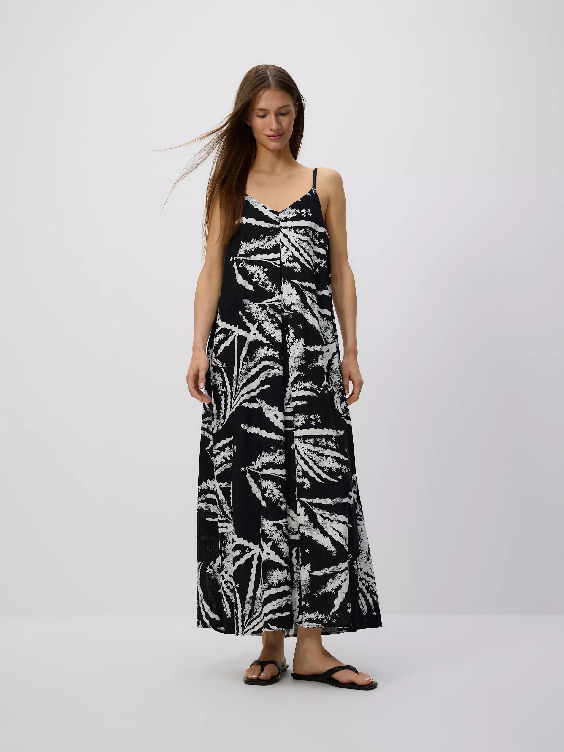 BLACK Patterned dress, , large image number 4