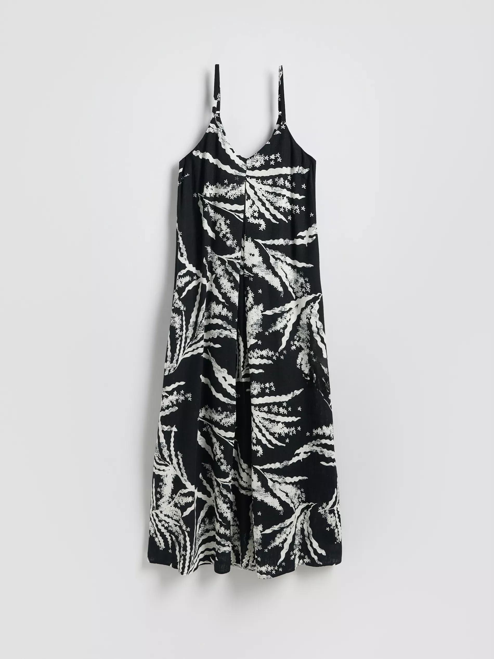 BLACK Patterned dress, , large image number 5